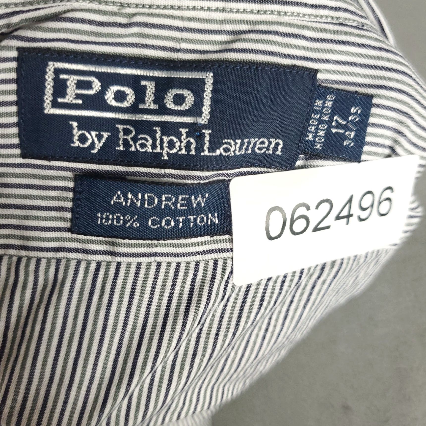 Ralph Lauren Ralph Lauren Dress Shirt Men’s Size 17 Blue Striped Long Sleeve Button Up Classic Modern Size 46R - 8 Thumbnail