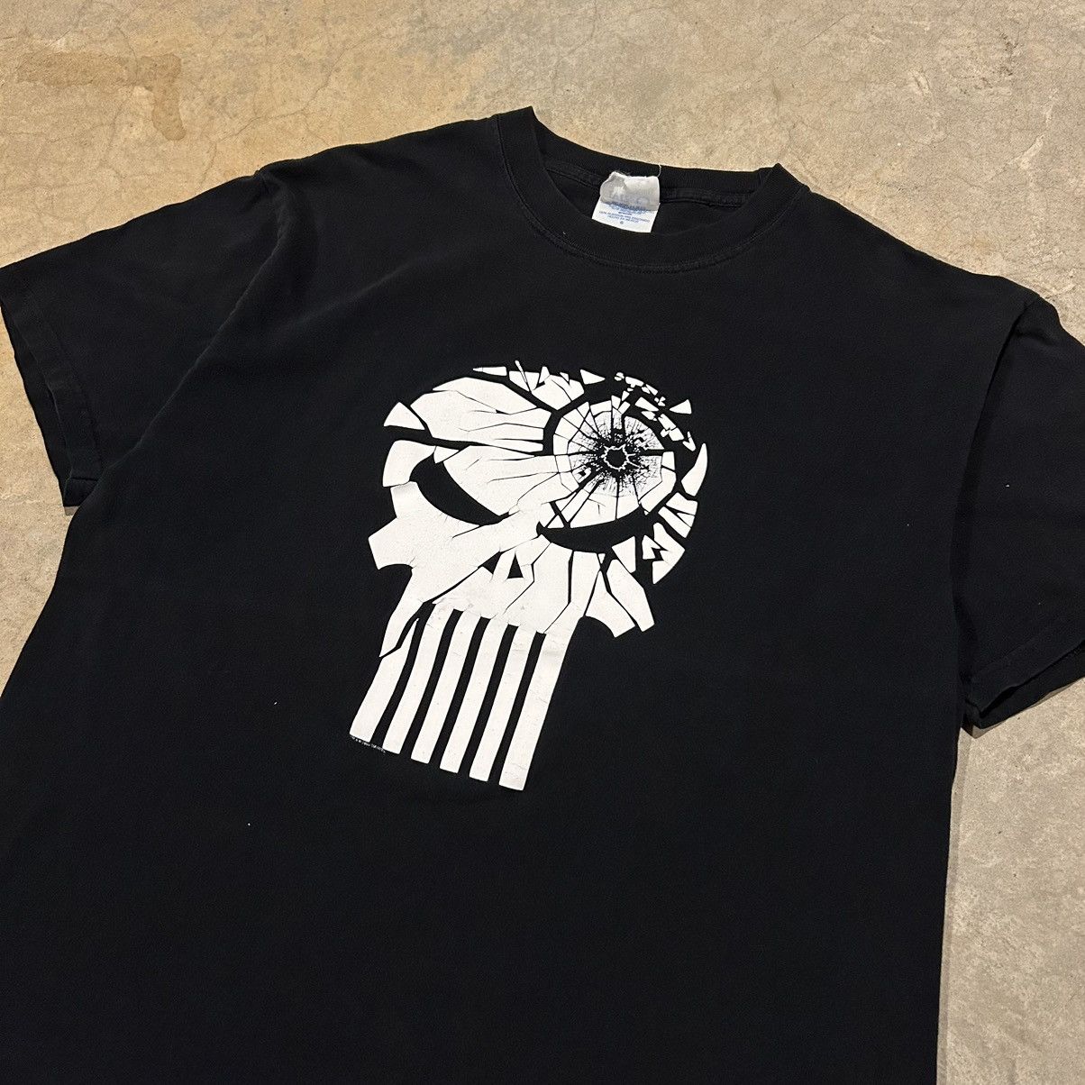 Marvel Comics × Vintage Crazy Vintage Y2K The Punisher Skull Gunshot Marvel Tee Size US L / EU 52-54 / 3 - 2 Thumbnail