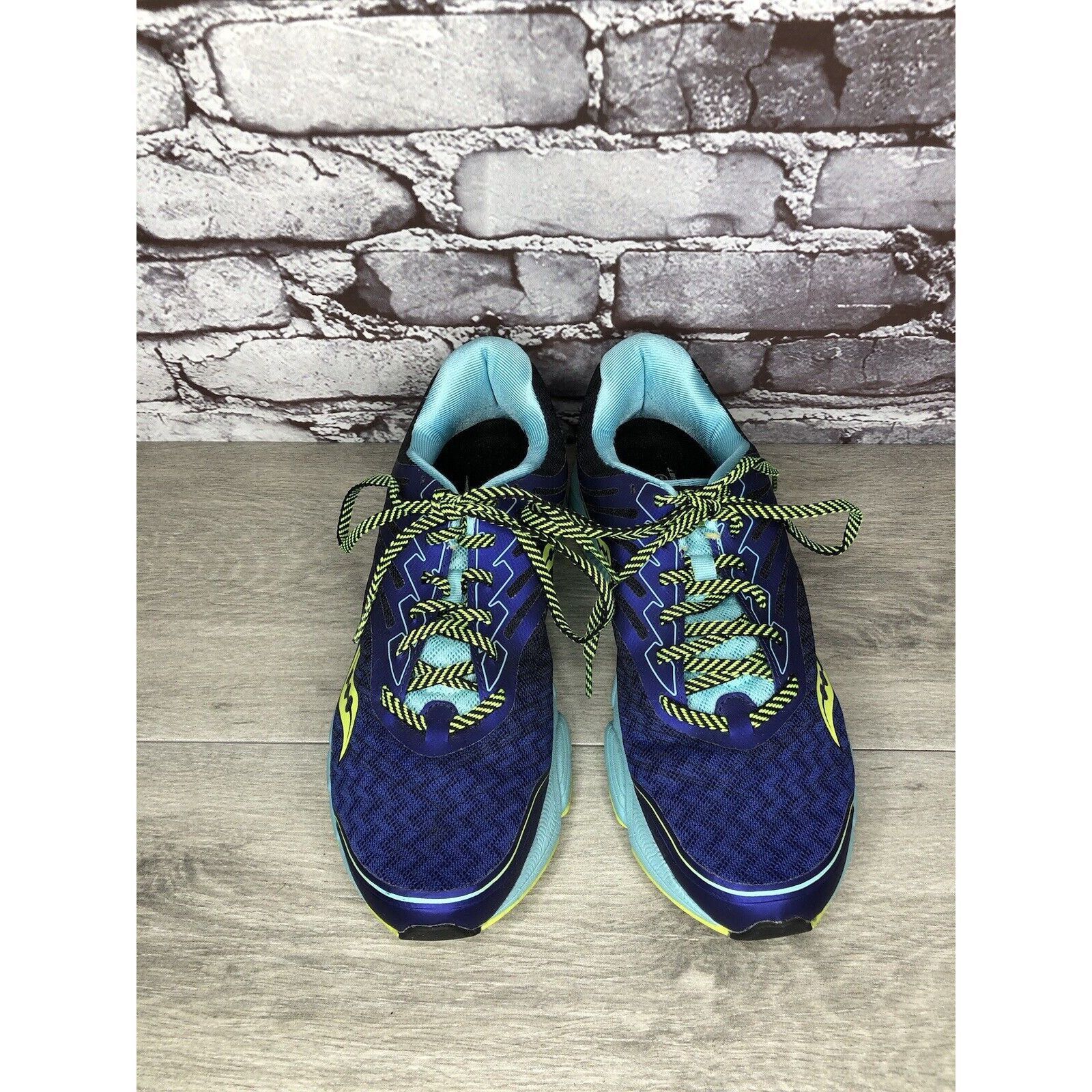 Saucony Saucony Breakthru 2 S10304-2 Purple Blue Yellow Running Shoe Size US 9.5 / IT 39.5 - 10 Thumbnail