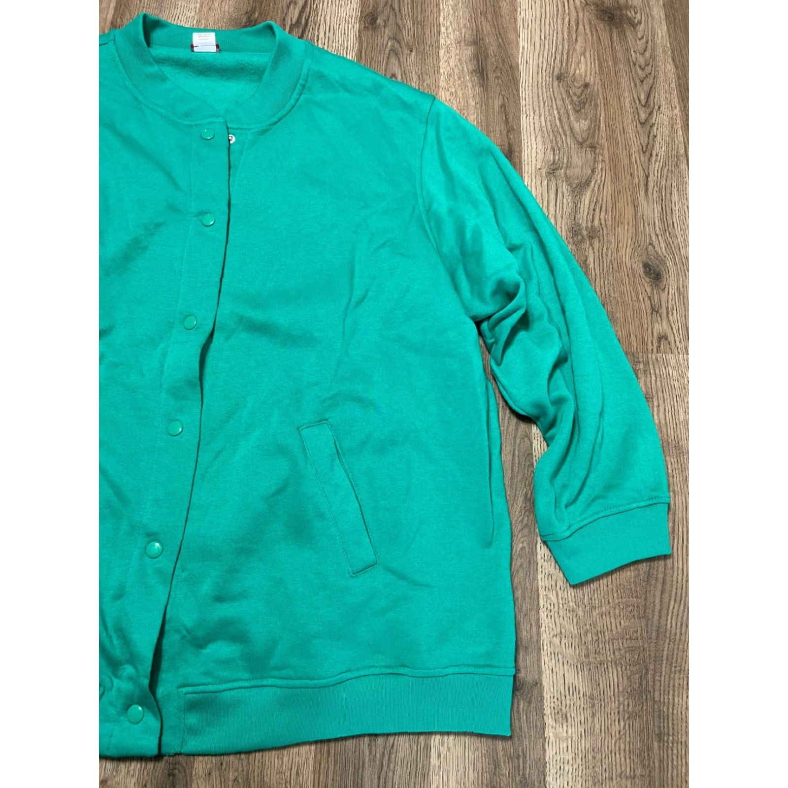 Tudor Tudor Court Women's Cardigan Sweater 3X Green Button Up Long Sleeve Round Neck Casual Fall Spring Summer Regular Vintage No Size XXL / US 16-18 / IT 52-54 - 4 Thumbnail