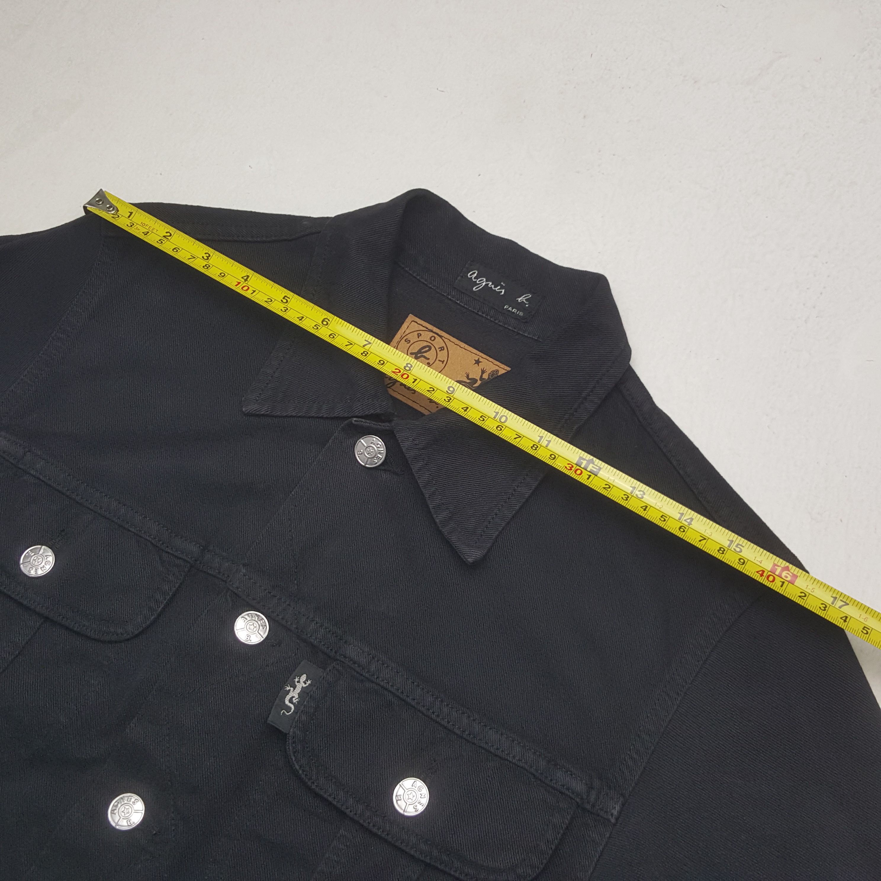 agnes b. Vintage Agnes b Paris Jeans Button Bikers Jacket Size US S / EU 44-46 / 1 - 5 Thumbnail