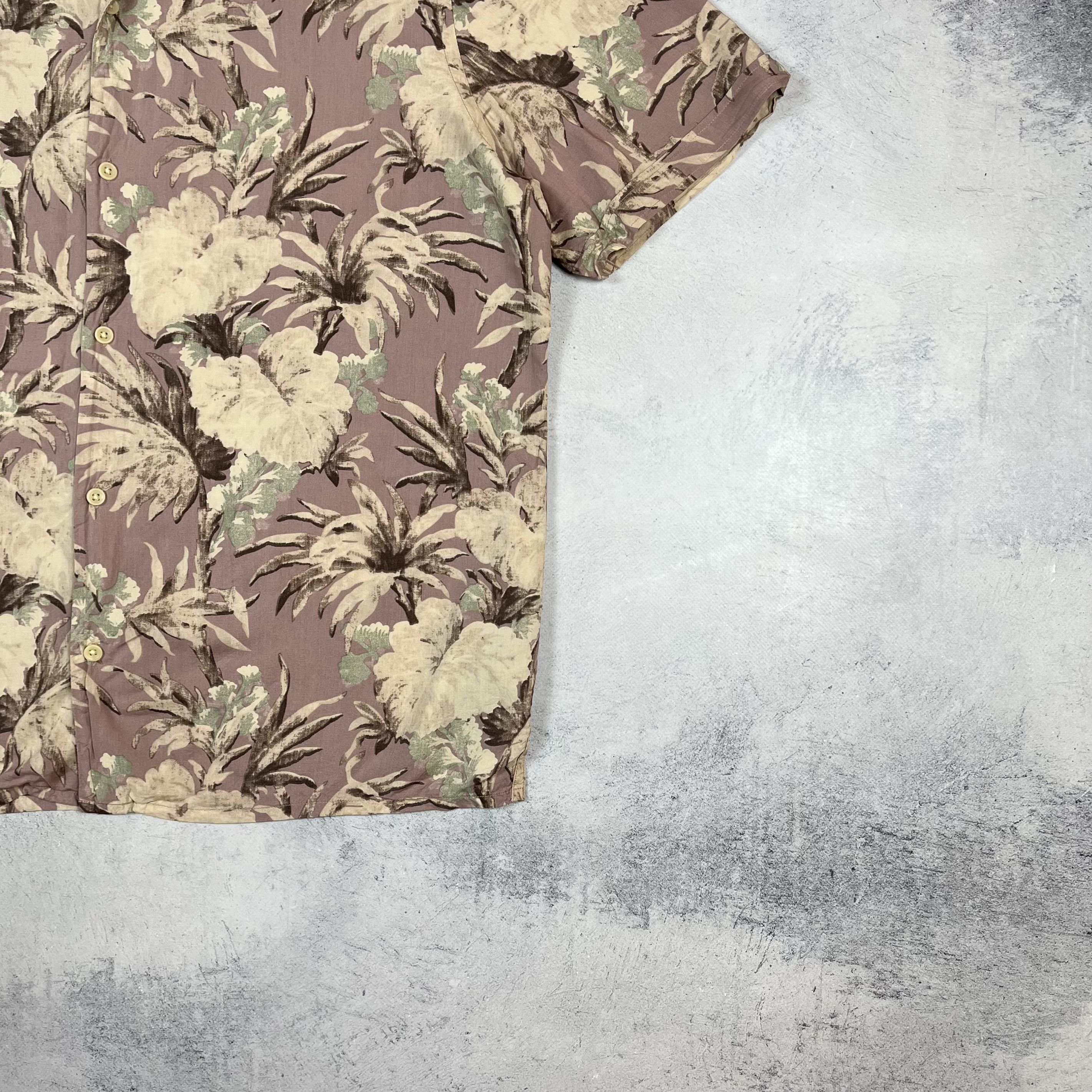 Allsaints AllSaints Laysan Short Sleeve Hawaii Button Up Shirt Size US XL / EU 56 / 4 - 4 Thumbnail