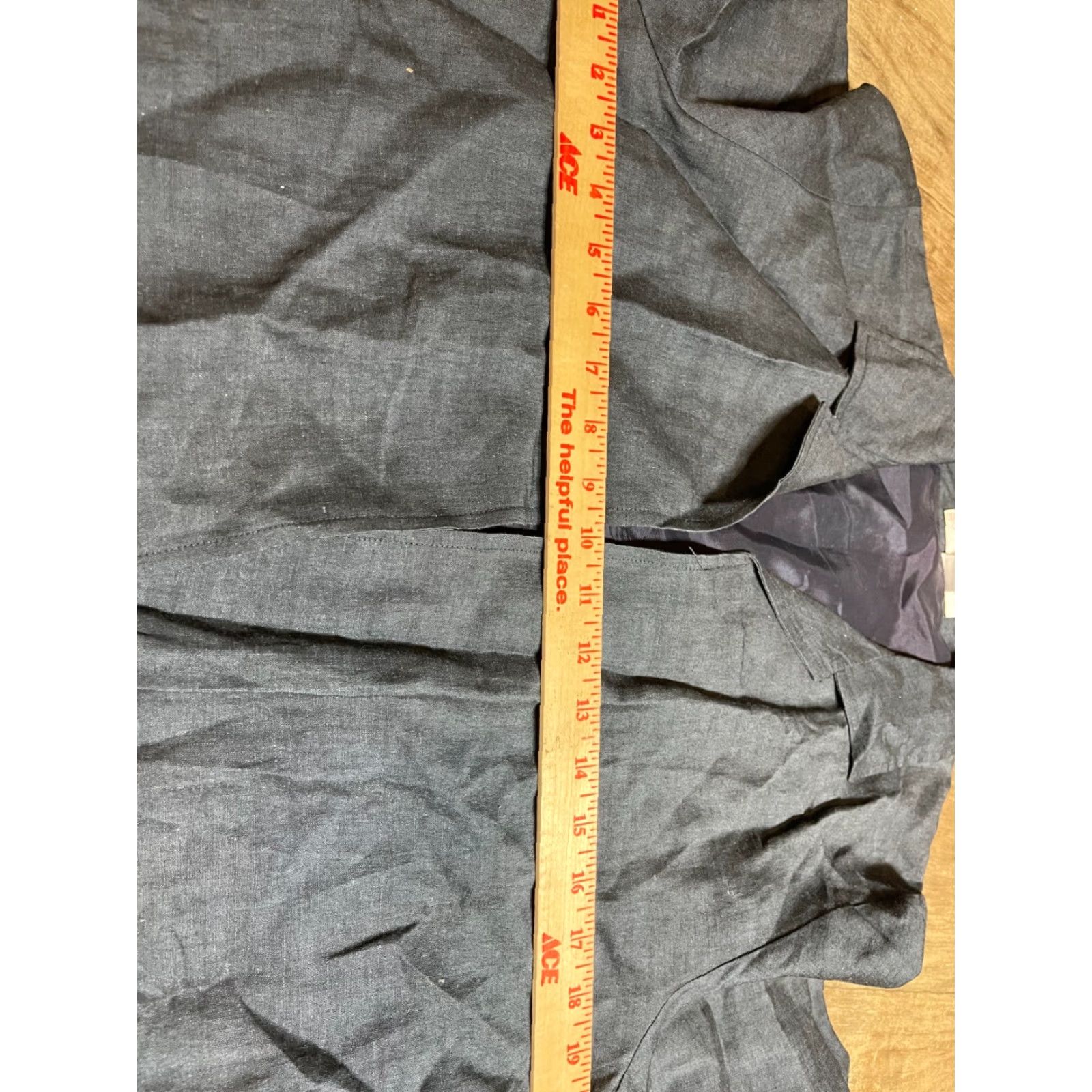 Vintage **Y2K Vintage Pursuits Women's Size 10 Navy Blue Silk Blazer** User: Y2K Vintage Pursuits Women's Size 10 Navy Blue Silk Blazer Open Front Size L / US 10 / IT 46 - 3 Thumbnail