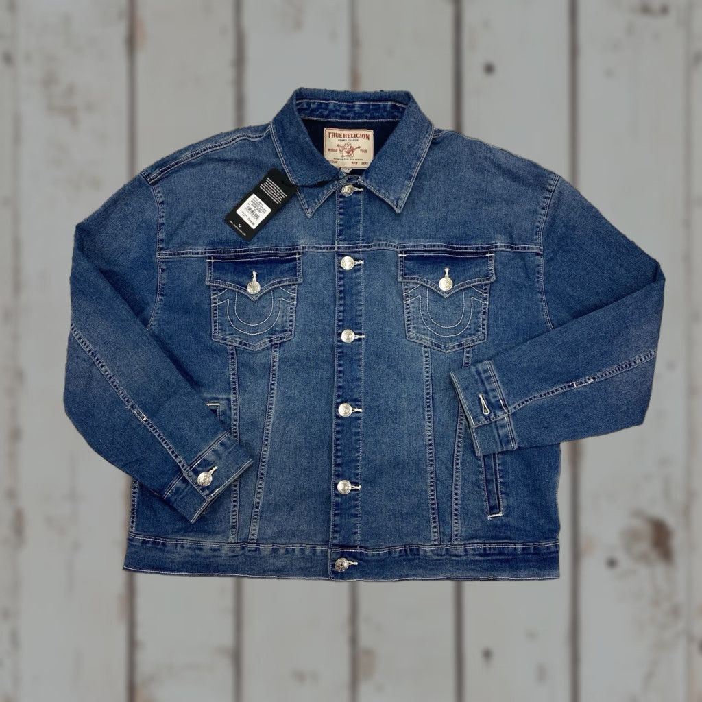 True Religion True Religion Womens Jacket Denim Glitter Oversized Size XLarge NWT Size XL / US 12-14 / IT 48-50 - 1 Thumbnail