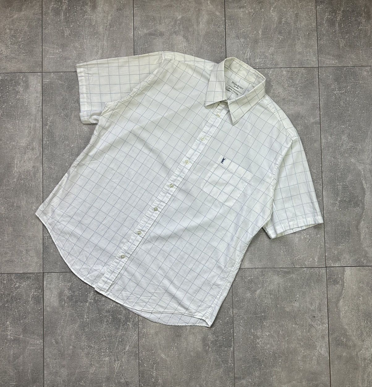Other YvesSaintLauren Small Logo Luxury Shirts Button Up Size US L / EU 52-54 / 3 - 2 Thumbnail