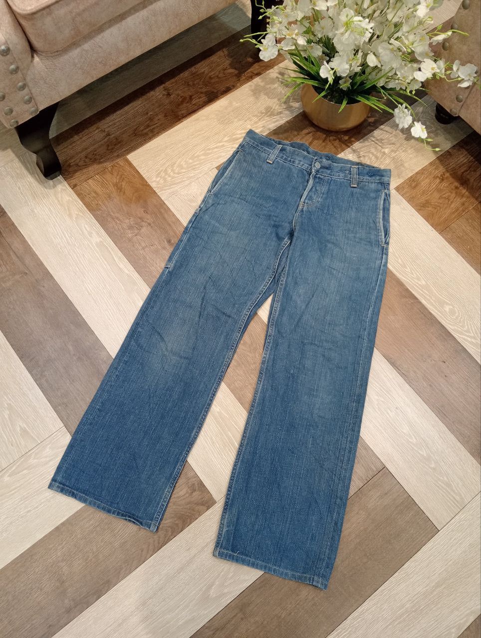 Margaret Howell MARGARET HOWELL X EDWIN BUCKLE BACK JEANS - SIZE 27 Size 27" / US 4 / IT 40 - 5 Thumbnail