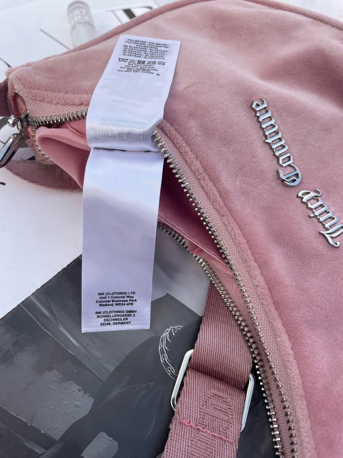 Juicy Couture Pink velur bag Juicy Couture Size ONE SIZE - 3 Thumbnail