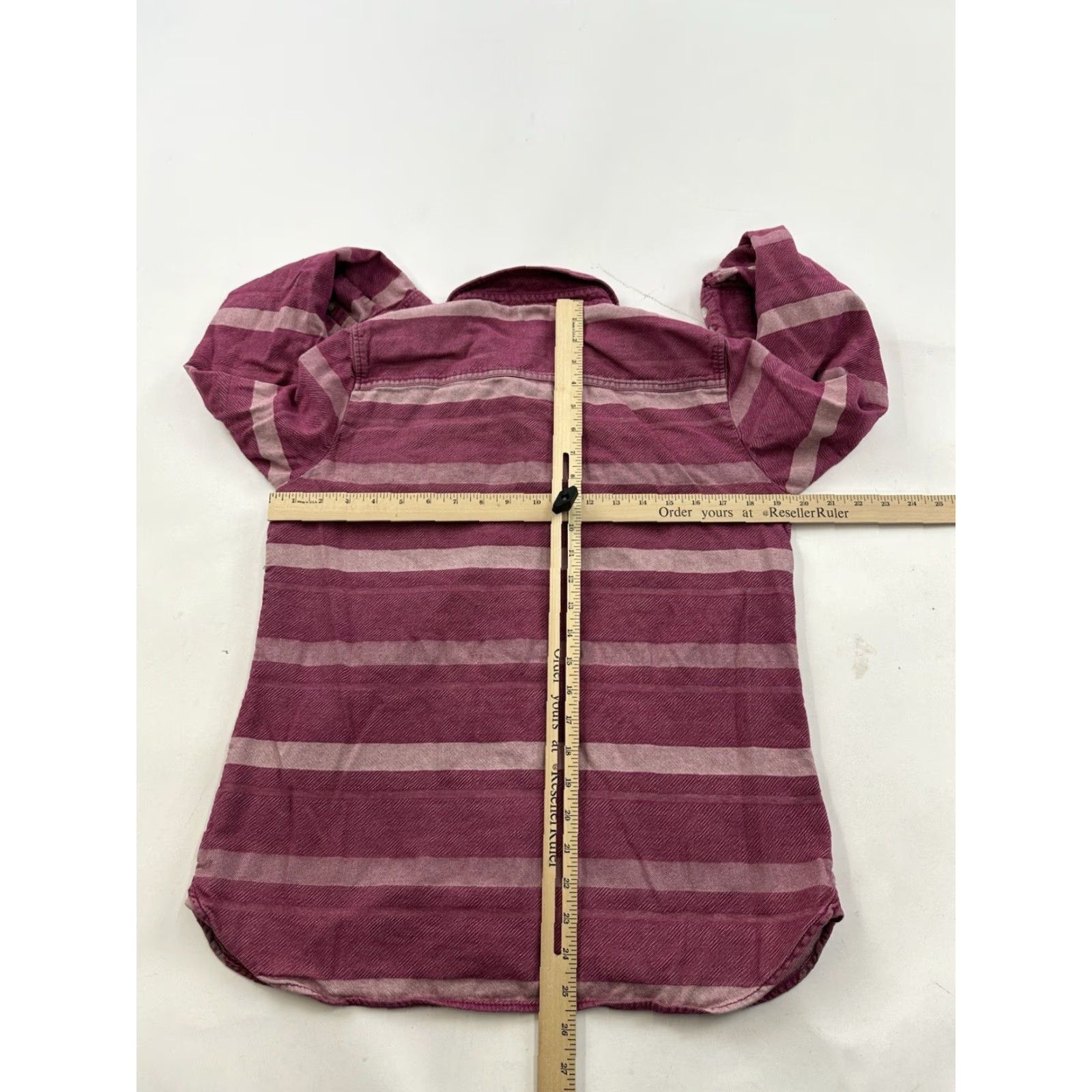 J.Crew J.Crew Shirt Womens Medium Purple Striped Button-Up Long Sleeve Casual Ladies Regular M Purple Striped Button-Up Shirt Woman Size M / US 6-8 / IT 42-44 - 4 Thumbnail
