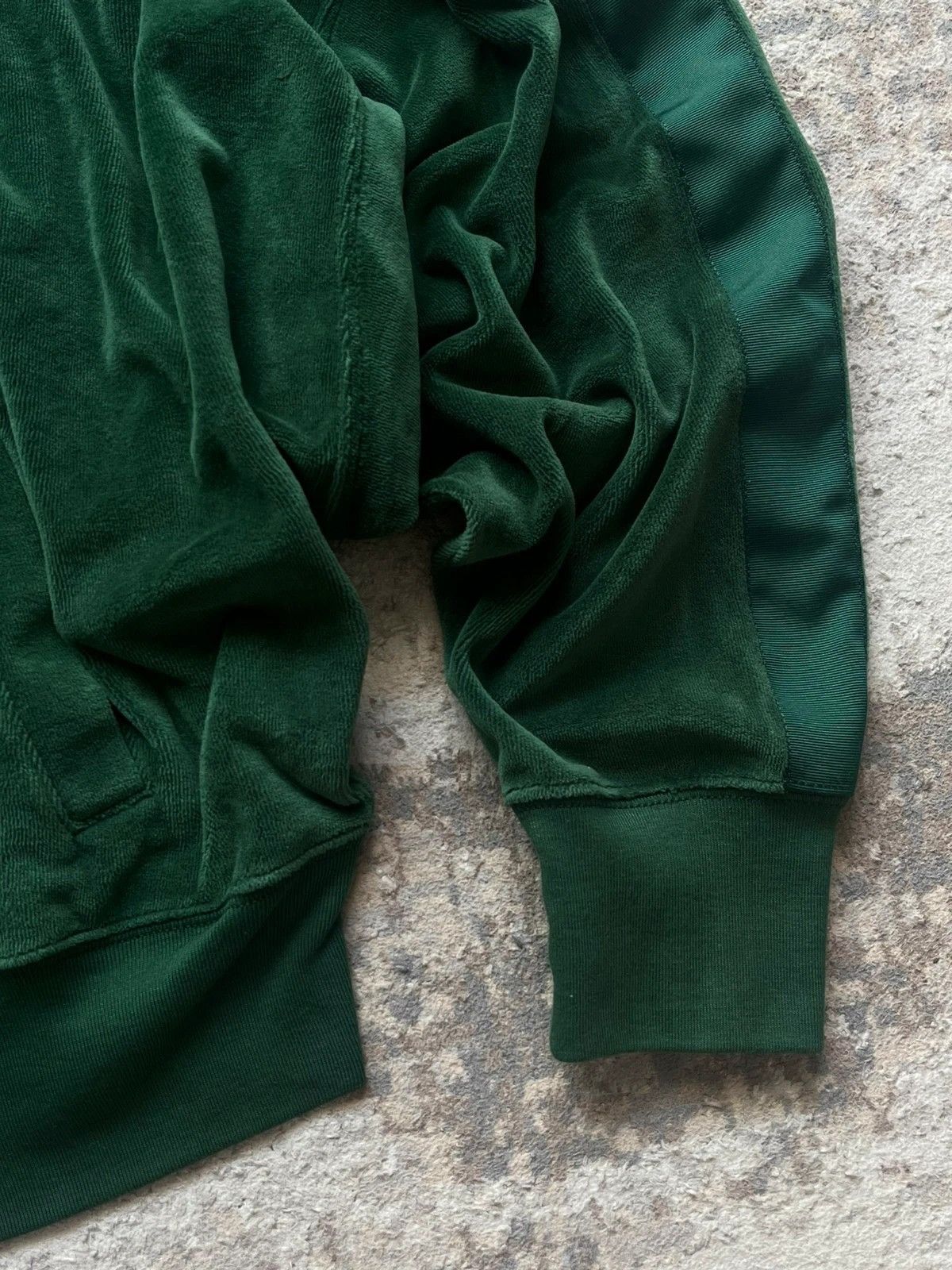 Polo Ralph Lauren Polo Ralph Lauren Zip Hoodie Sz L Velour Cotton Dark Green Size L / US 10 / IT 46 - 4 Thumbnail