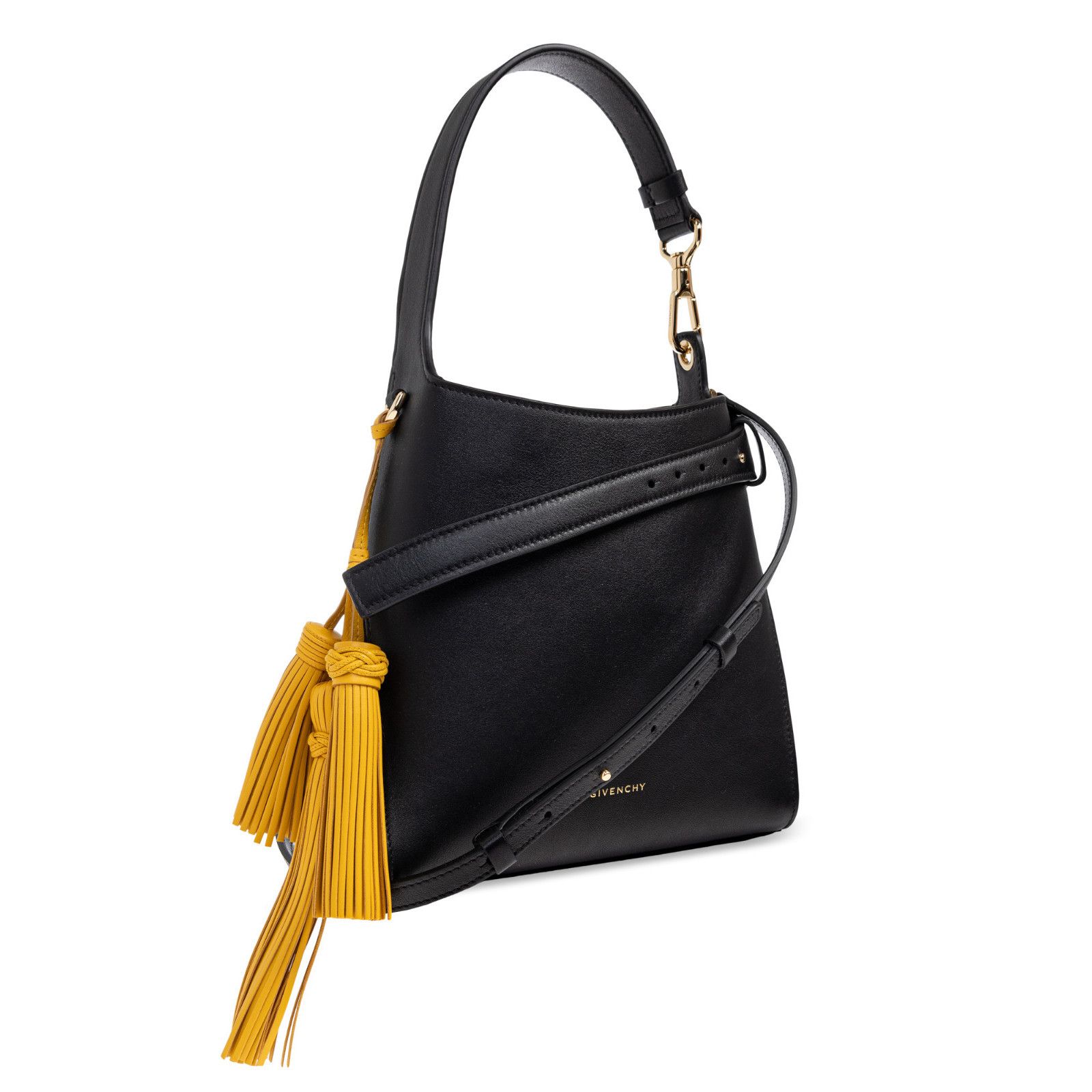 Givenchy GIVENCHY Black Yellow Charm Leather Shoulder Bag New & Authe Size ONE SIZE - 3 Thumbnail