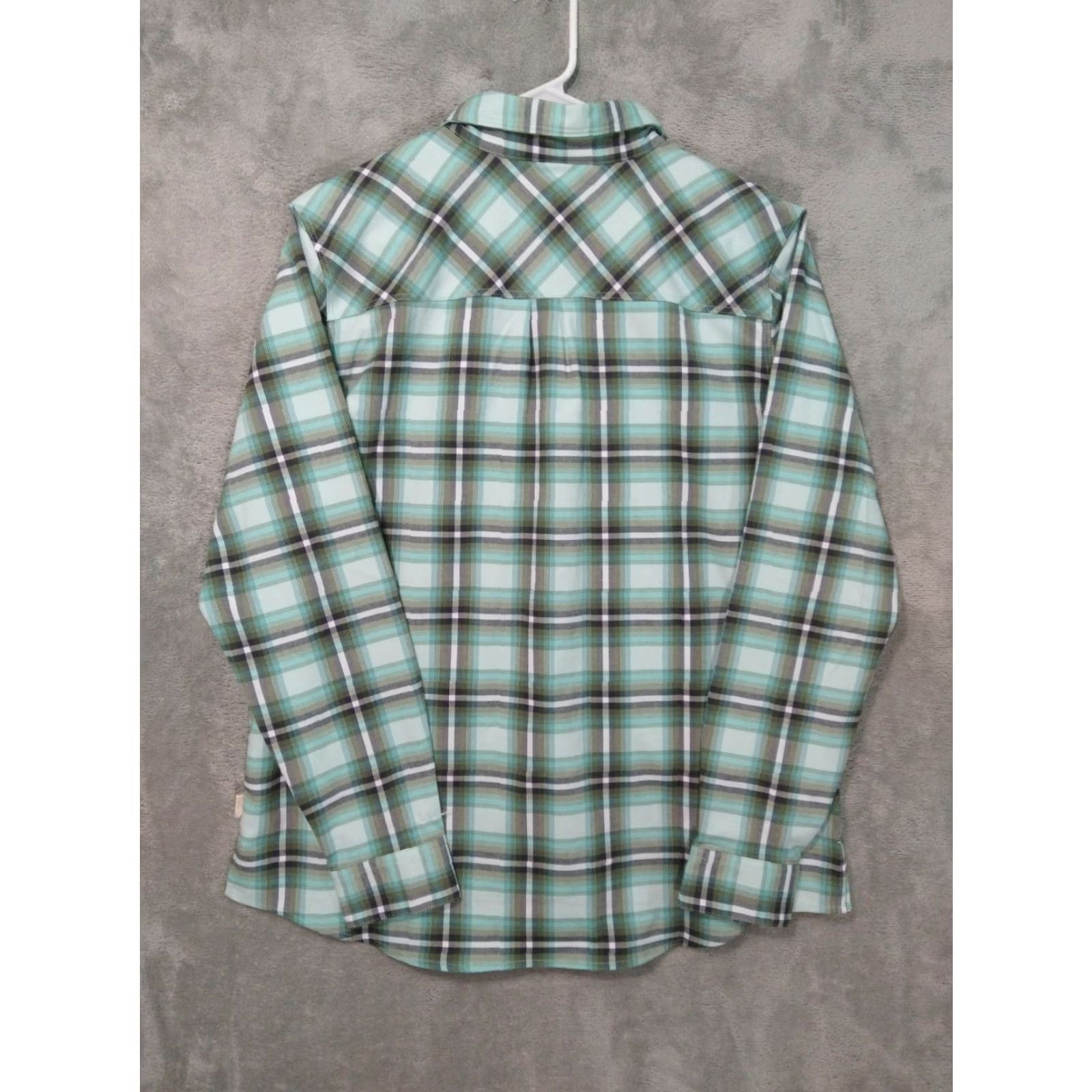 Mountain Hardwear Mountain Hardwear Shirt Womens Large Blue Plaid Flannel Long Sleeve Button Up Size L / US 10 / IT 46 - 2 Thumbnail