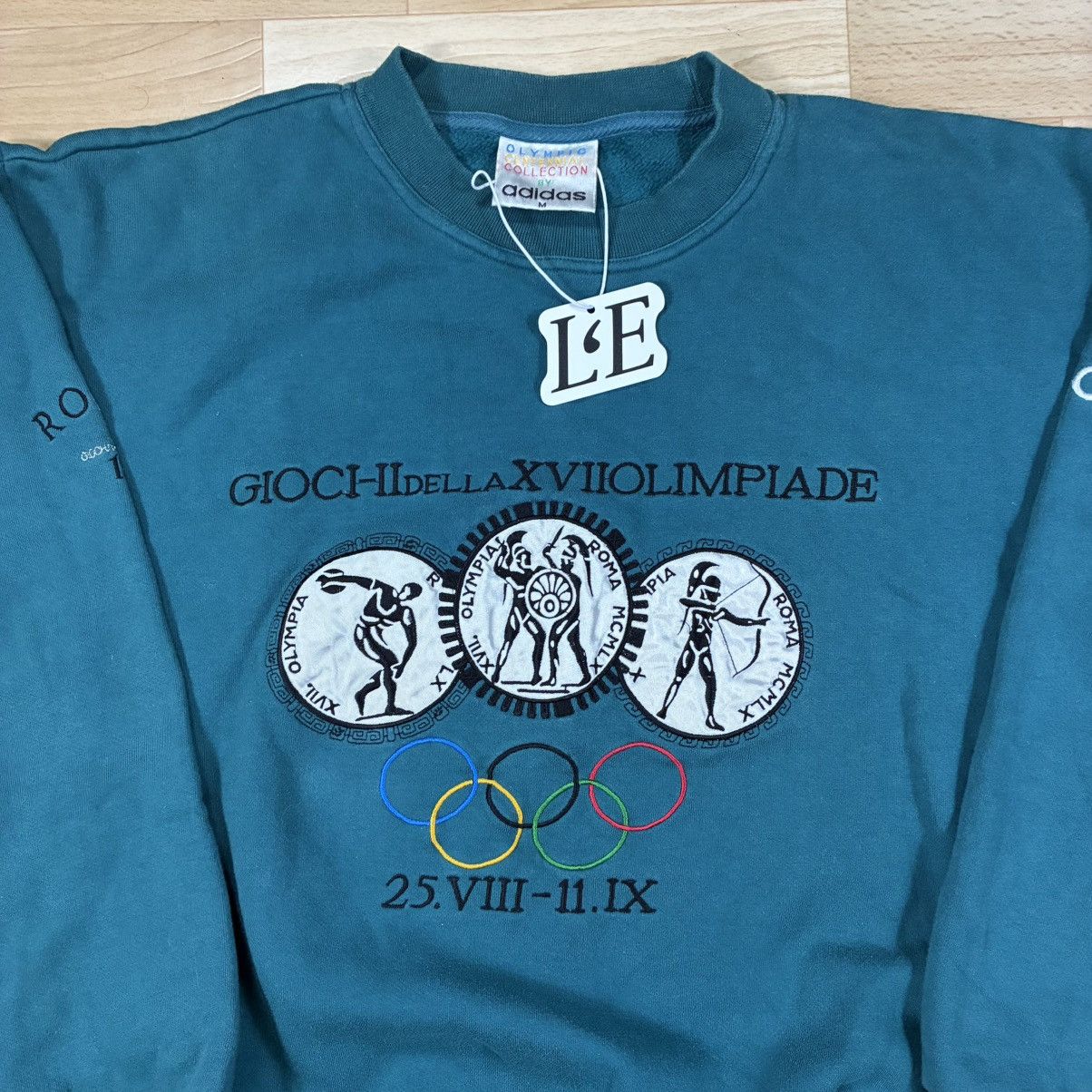 Adidas Mens Vintage Sweatshirt Adidas Olympic Games Size S-M Size US S / EU 44-46 / 1 - 3 Thumbnail