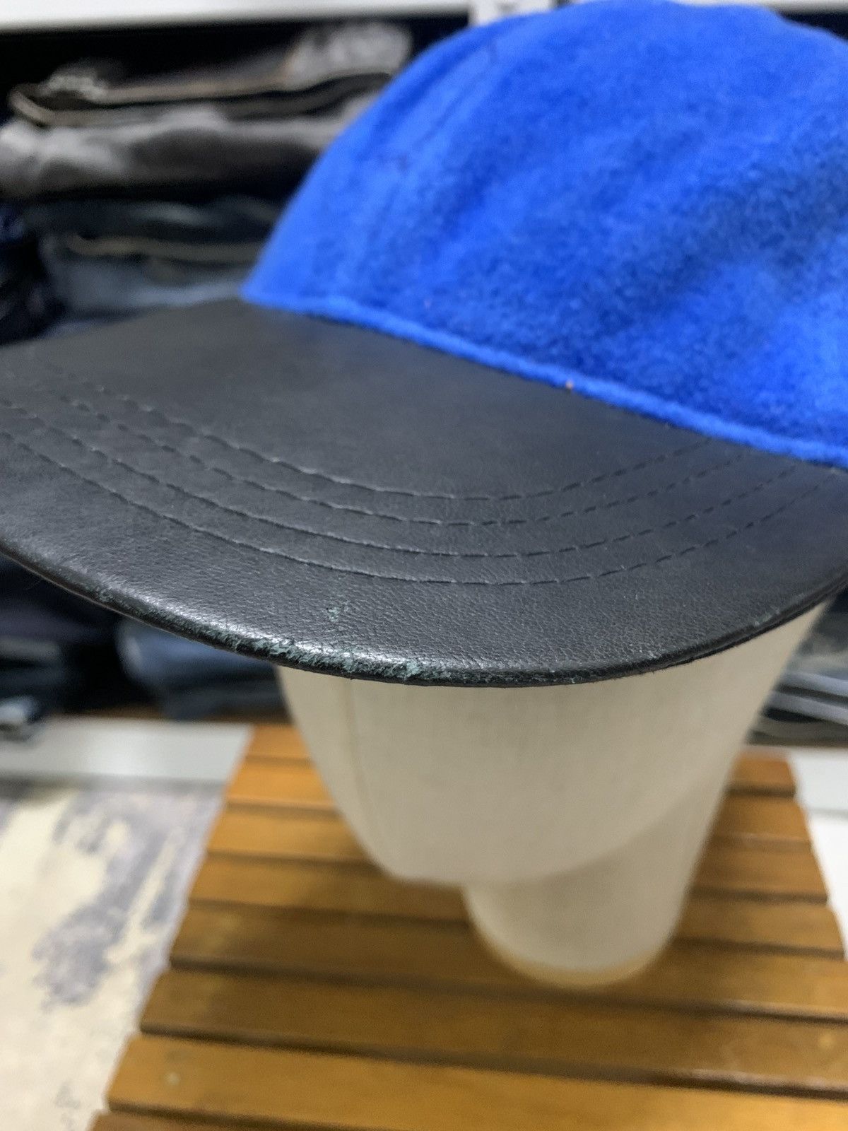 Other Vintage Fleece Wilson Leather Outdoor Strap Back Cap Size ONE SIZE - 5 Thumbnail