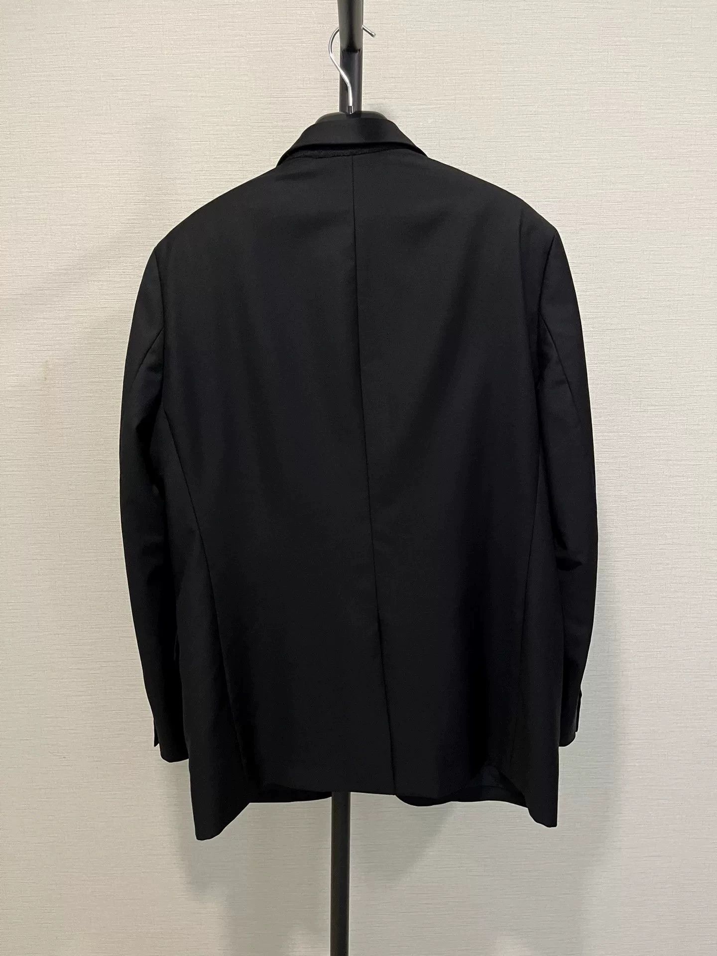 Dior Dior Men's Black Strap Logo Wool Blazer 52 (Poster) Size 52R - 2 Thumbnail