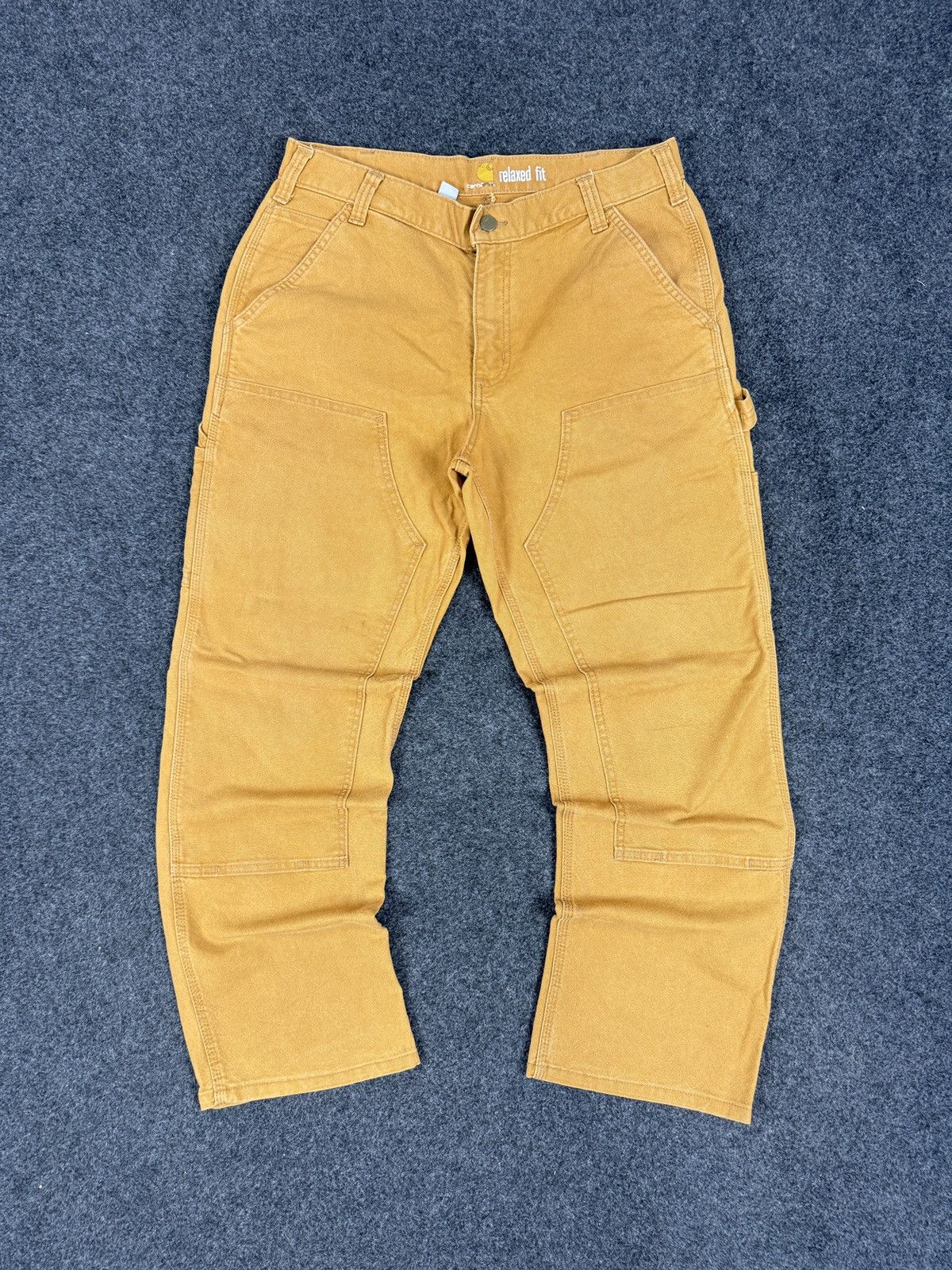 Carhartt VINTAGE Y2K Carhartt double knee carpenter Canvas pant 34x30 Size US 34 / EU 50 - 3 Thumbnail