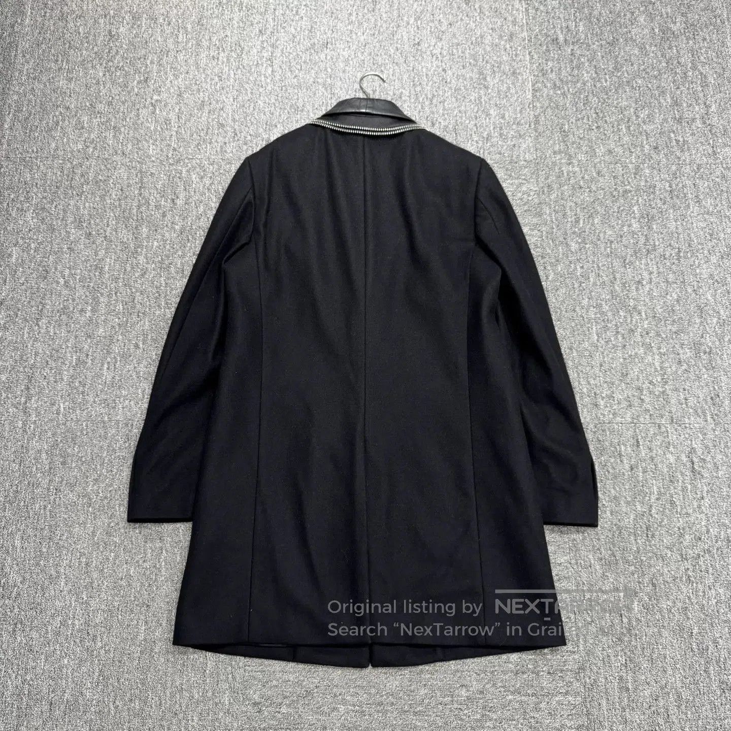 Philipp Plein Philipp Plein Wool Leather Panel Coat. Size US M / EU 48-50 / 2 - 5 Thumbnail