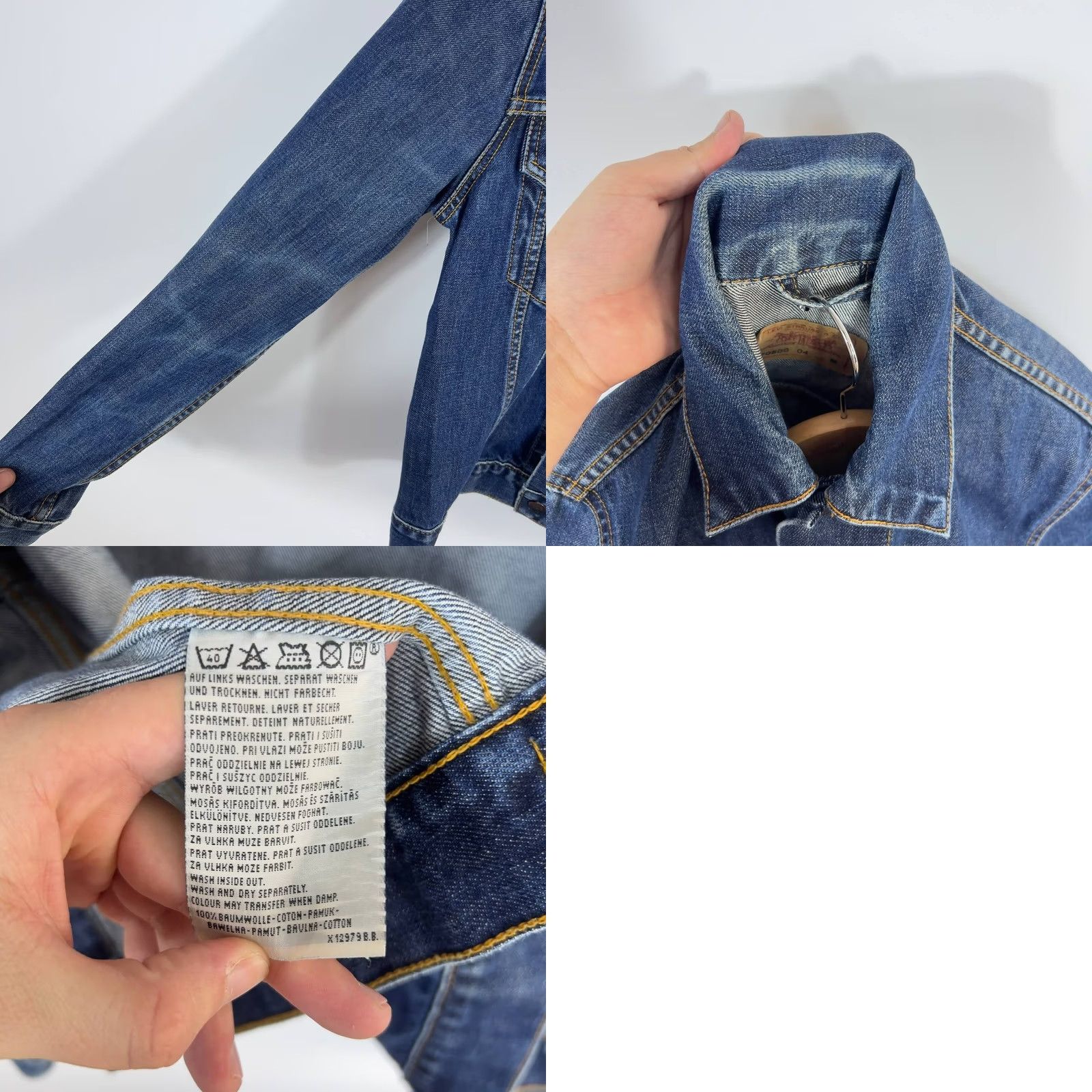 Levi's Levi’s Denim Jacket Women’s M Blue Long Sleeve Jacket Regular Fit Spring Fall Winter Size M / US 6-8 / IT 42-44 - 10 Thumbnail