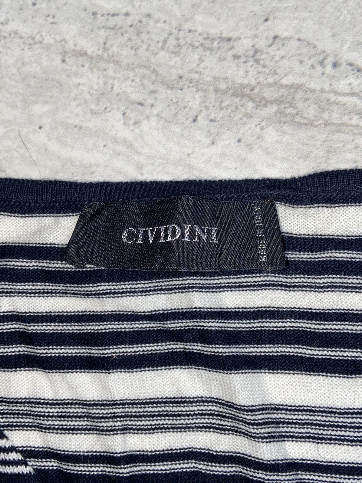 Designer CIVIDINI Striped Sleeveless T-shirt Size US XS / EU 42 / 0 - 6 Thumbnail