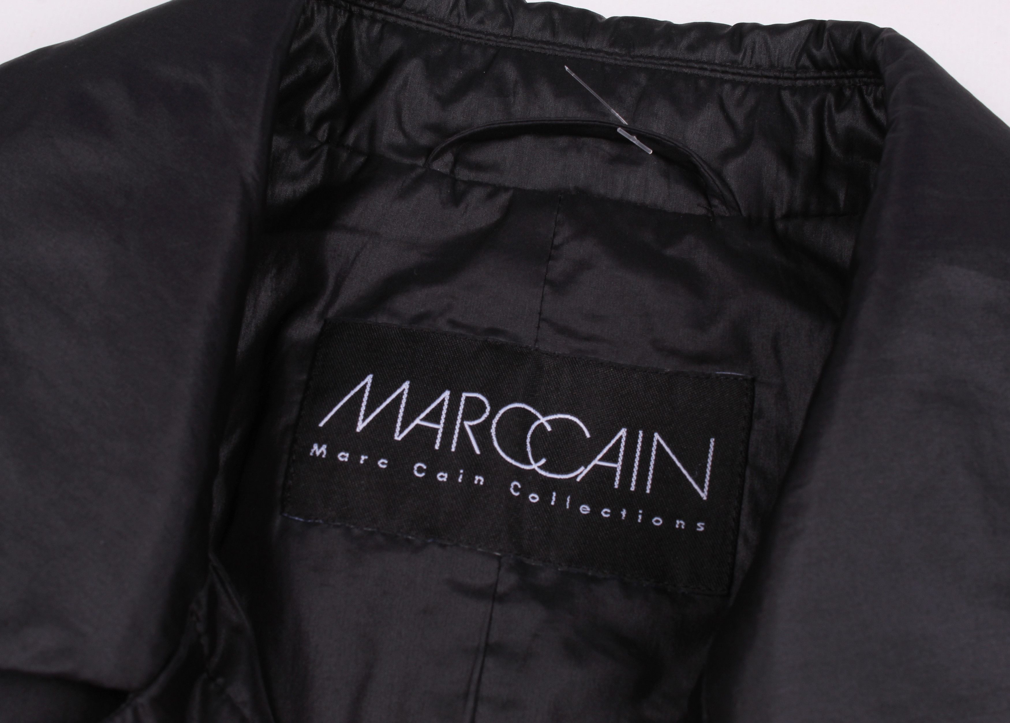 Vintage Vintage Marc Cain Black Nylon Blazer Jacket Size S / US 4 / IT 40 - 4 Thumbnail