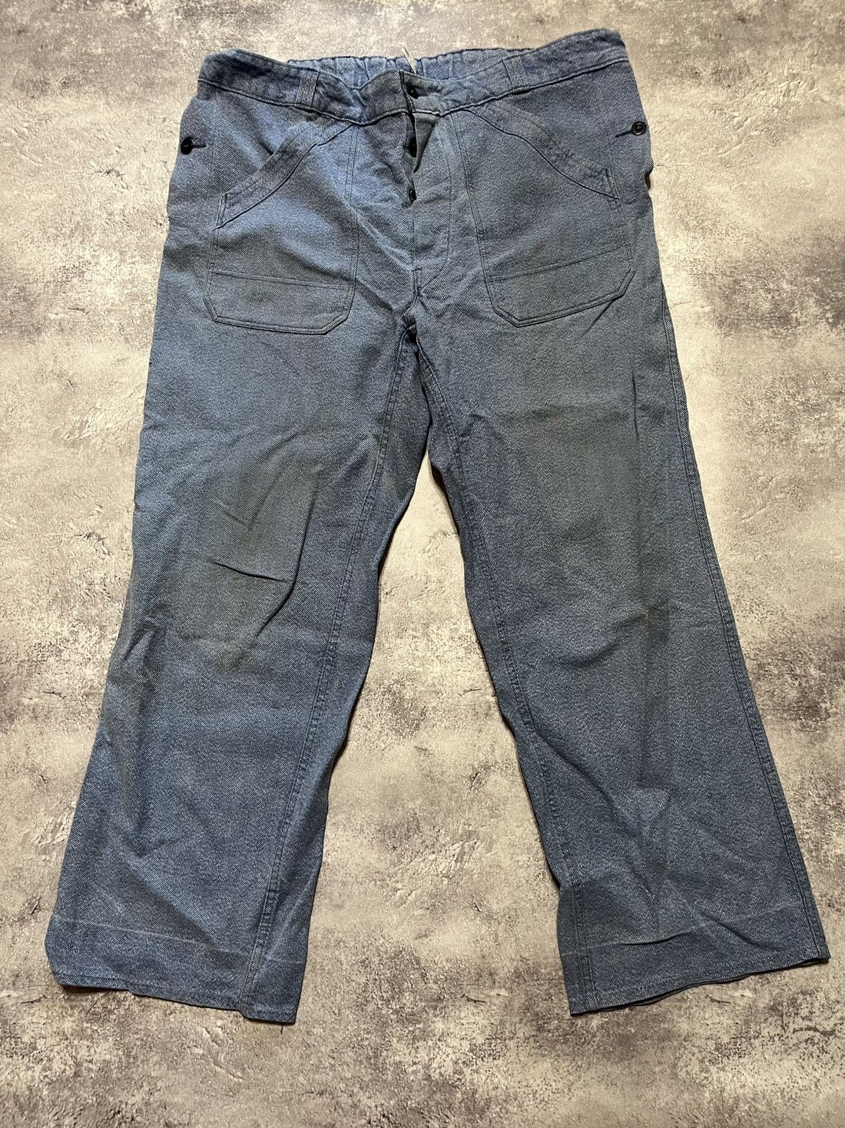 Vintage Vintage Marsum Salt & Pepper Workwear Trousers Size US 34 / EU 50 - 1 Thumbnail