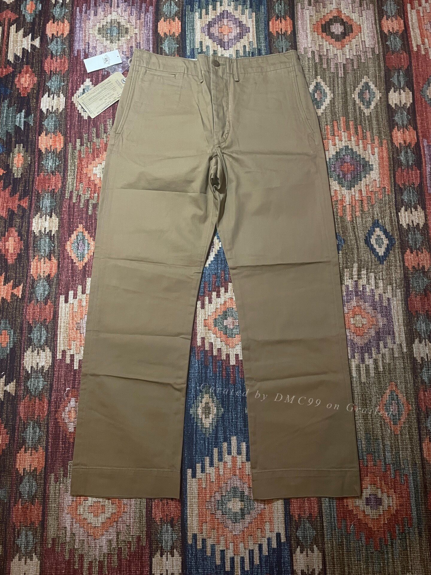 RRL Ralph Lauren RRL Vintage Beige Officer Pants 30.32 Size US 32 / EU 48 - 1 Thumbnail