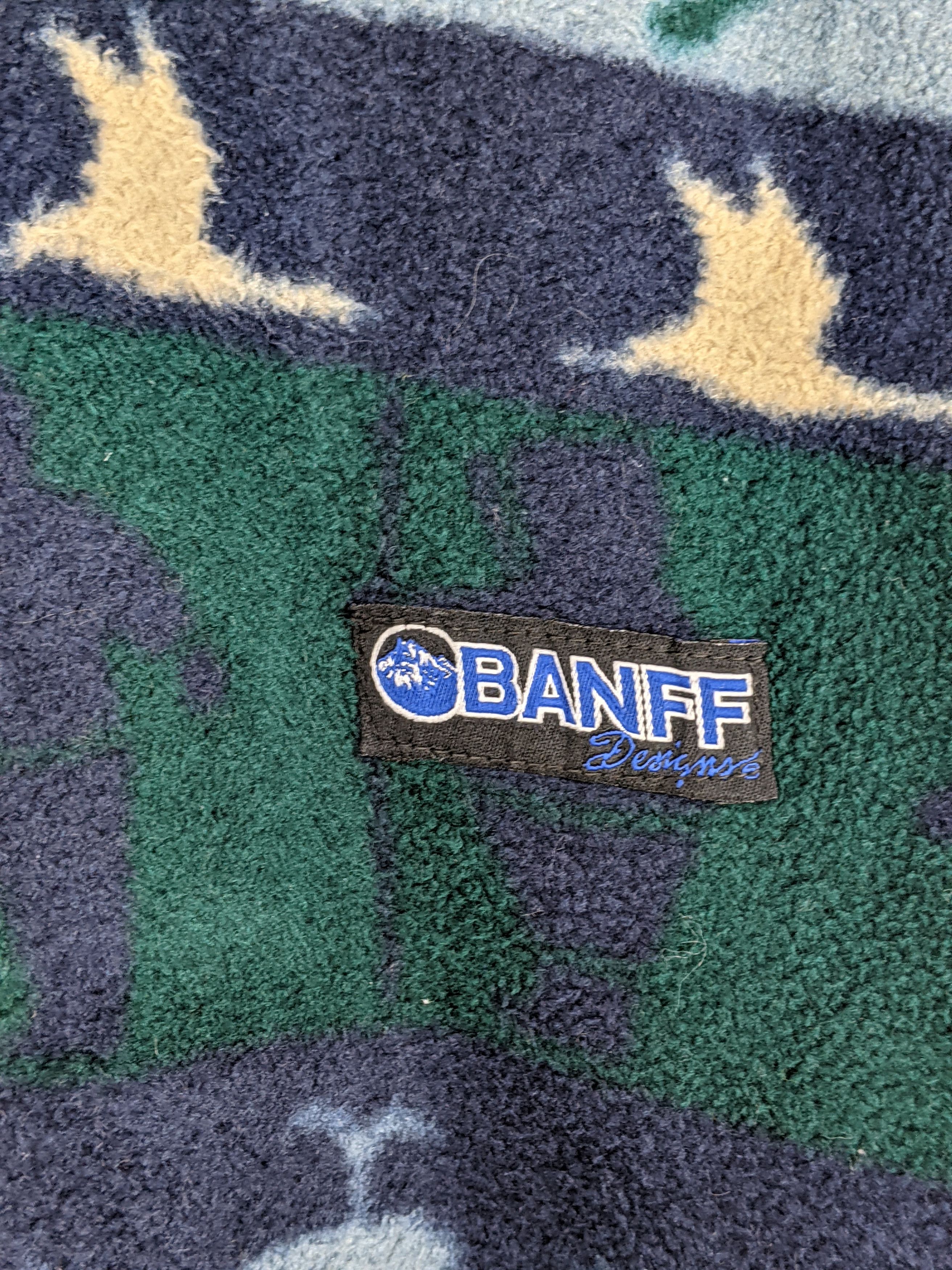 Japanese Brand Vintage Banff Fauna Design Fleece Jacket MJ0114Z Size US XL / EU 56 / 4 - 8 Thumbnail