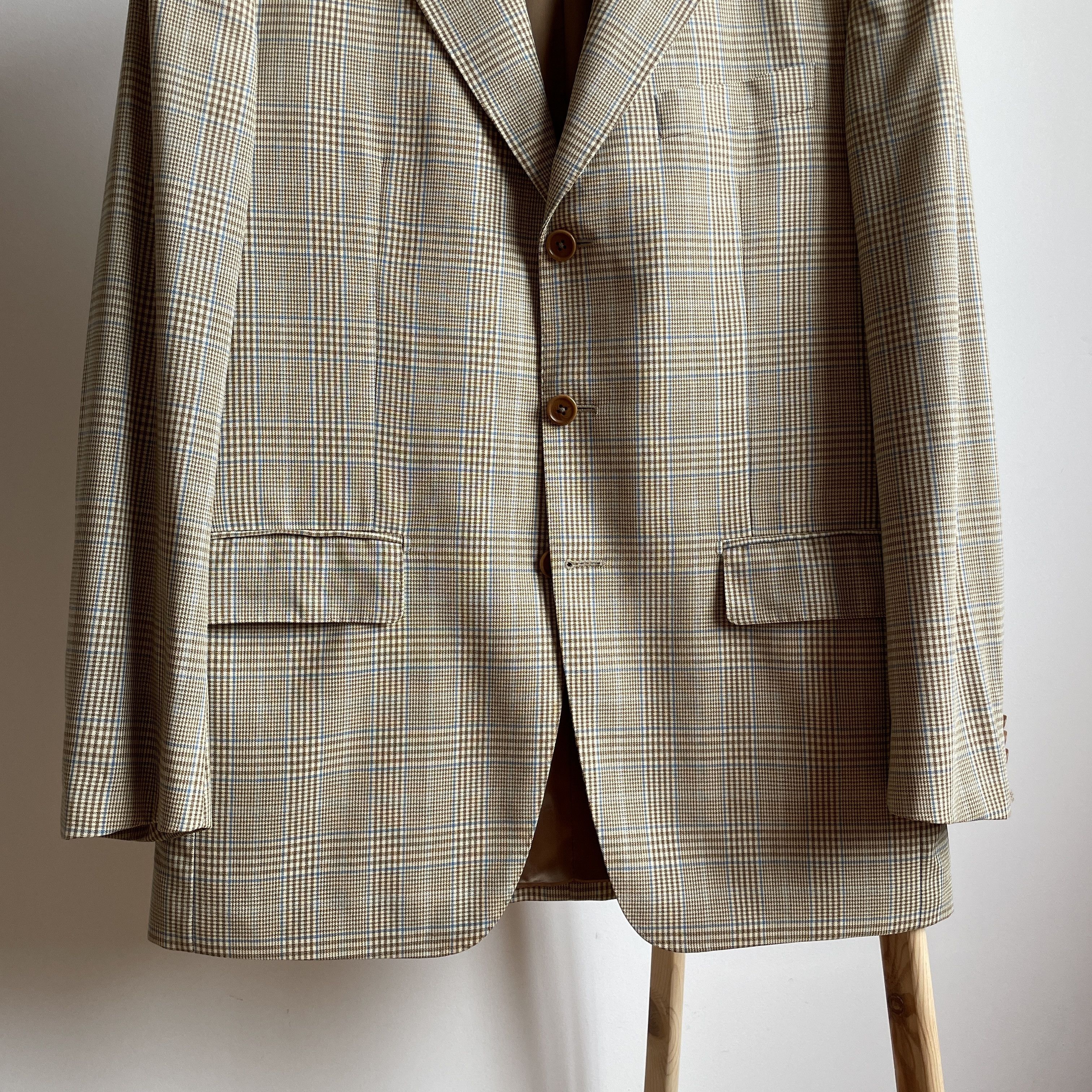 Tombolini Tombolini Loro Piana Fabric Plaid Wool Blazer Size EUR 50R Size 40R - 5 Thumbnail