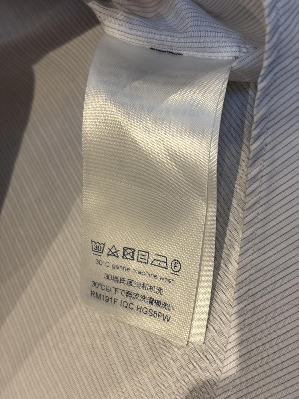 Louis Vuitton Louis Vuitton White Pinstripe Shirt Size US M / EU 48-50 / 2 - 10 Thumbnail