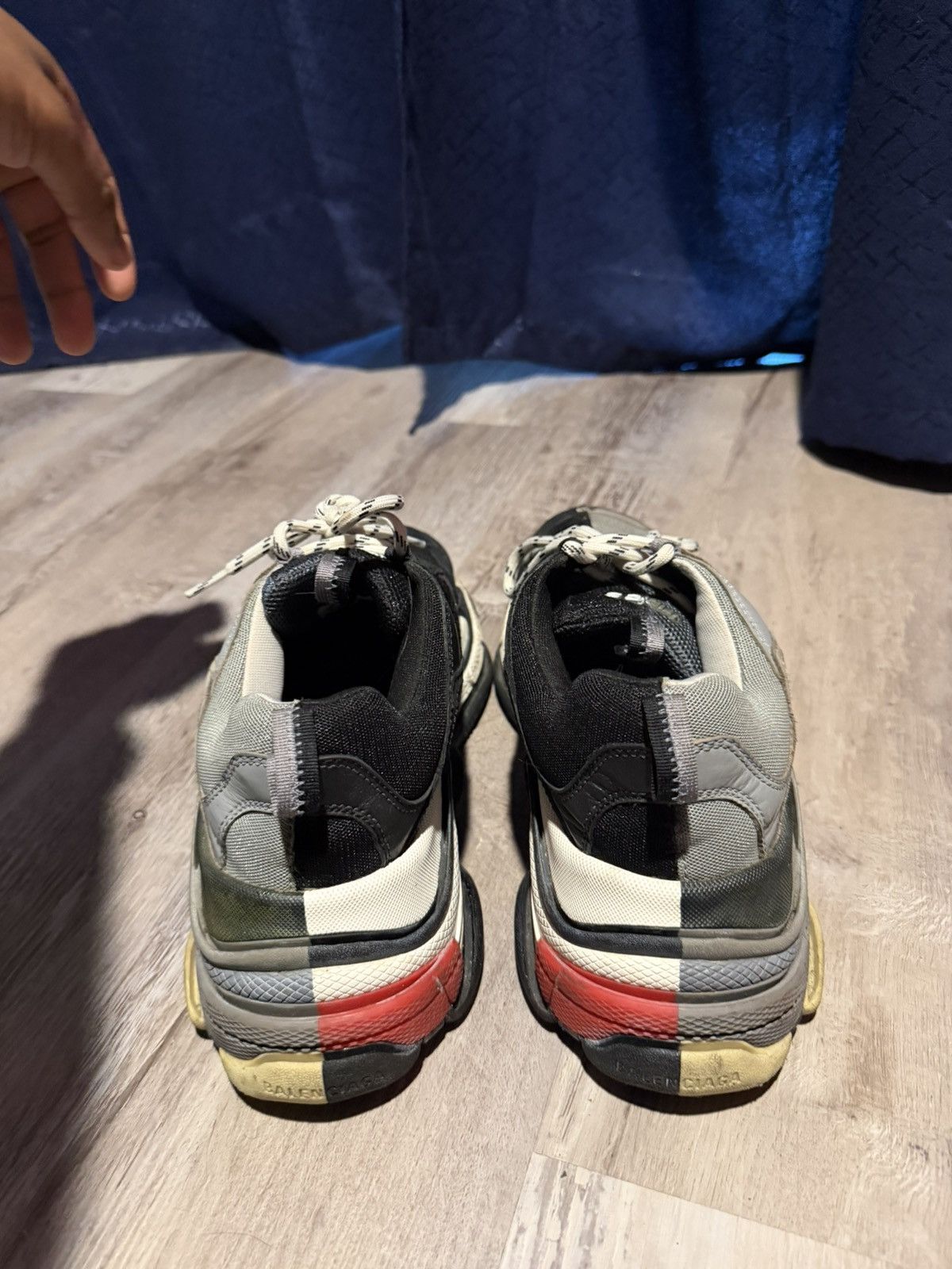 Balenciaga BALENCIAGA SPLIT BLACK GREY Size US 10 / EU 43 - 2 Thumbnail