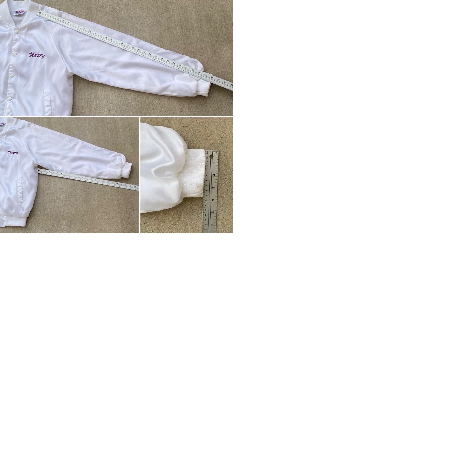 Vintage VINTAGE Hartwell Sports Jacket Elks Bomber Satin Satin Jacket White USA Large L Men Stand-Up Collar Embroidered Yucca Valley CA Elk Sports Vintage Size US L / EU 52-54 / 3 - 12 Thumbnail