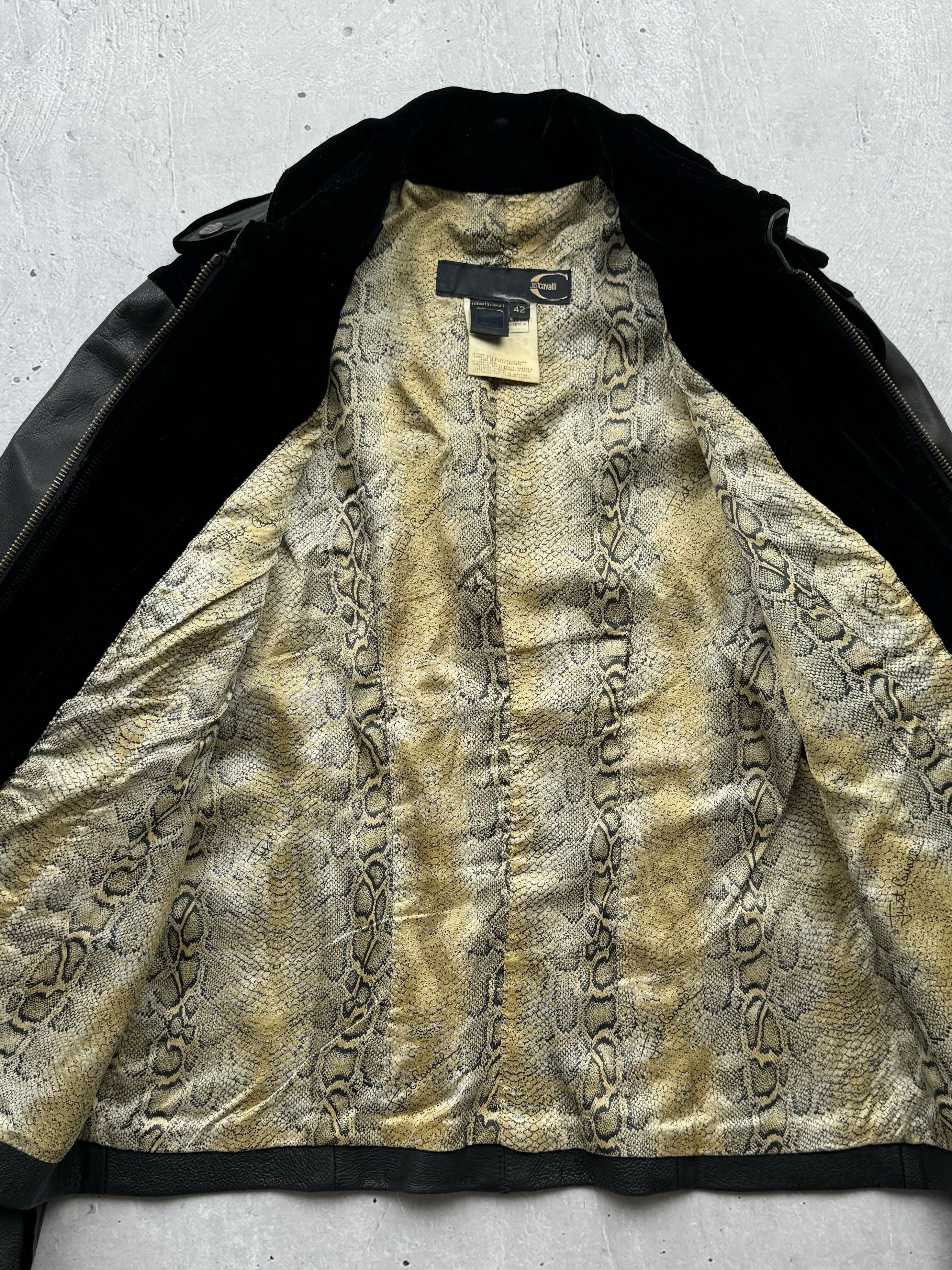 Just Cavalli × Roberto Cavalli × Vintage Just Cavalli Vintage Zipped Leather Jacket Size M / US 6-8 / IT 42-44 - 9 Thumbnail