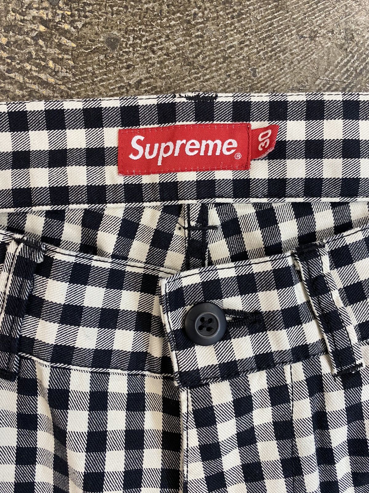 パンツ supreme gingham flight pant 32 Supreme Gingham Flight Pants - Size 32