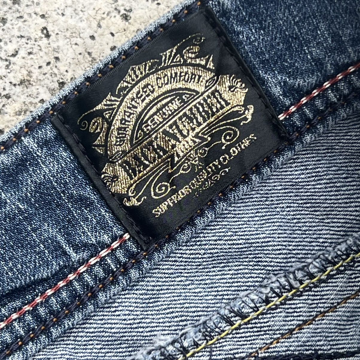 Japanese Brand “BACK NUMBER” EMBROIDERY SLIM FIT PUNK JEANS Size US 27 - 8 Thumbnail