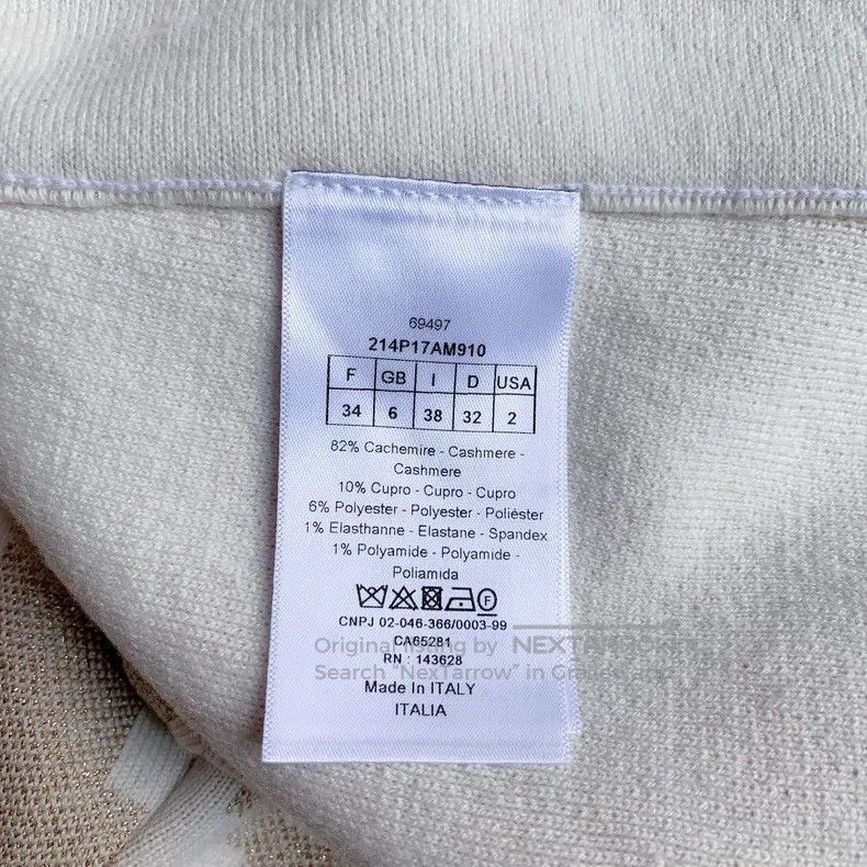 Dior Dior Khaki-coloured cashmere shorts Size 42" / US 20 - 4 Thumbnail