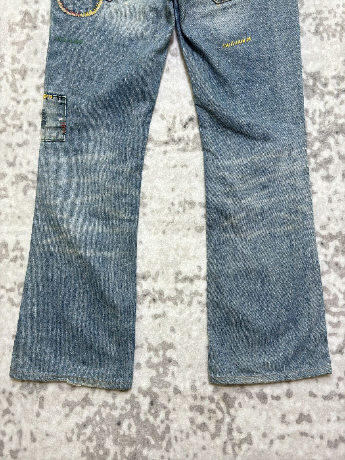 Hysteric Glamour Vintage Back Number Flared Patches Style Low Rise Denim Size US 30 / EU 46 - 11 Thumbnail