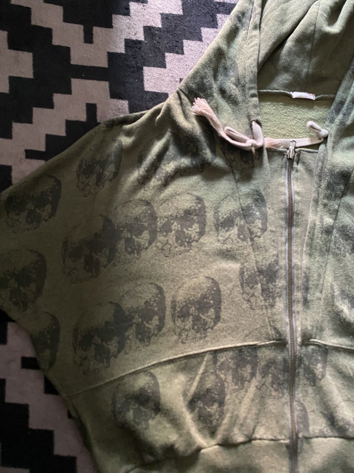 If Six Was Nine × Japanese Brand × Le Grande Bleu (L.G.B.) Urban ground mogi double layers skull full print hoodie Size US L / EU 52-54 / 3 - 5 Thumbnail
