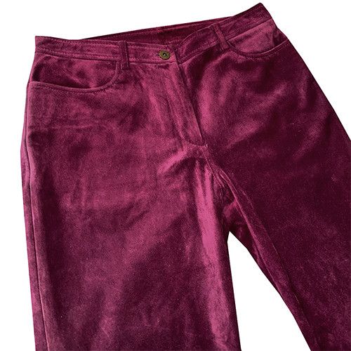 DKNY leather pink pants Size 28" / US 6 / IT 42 - 2 Thumbnail