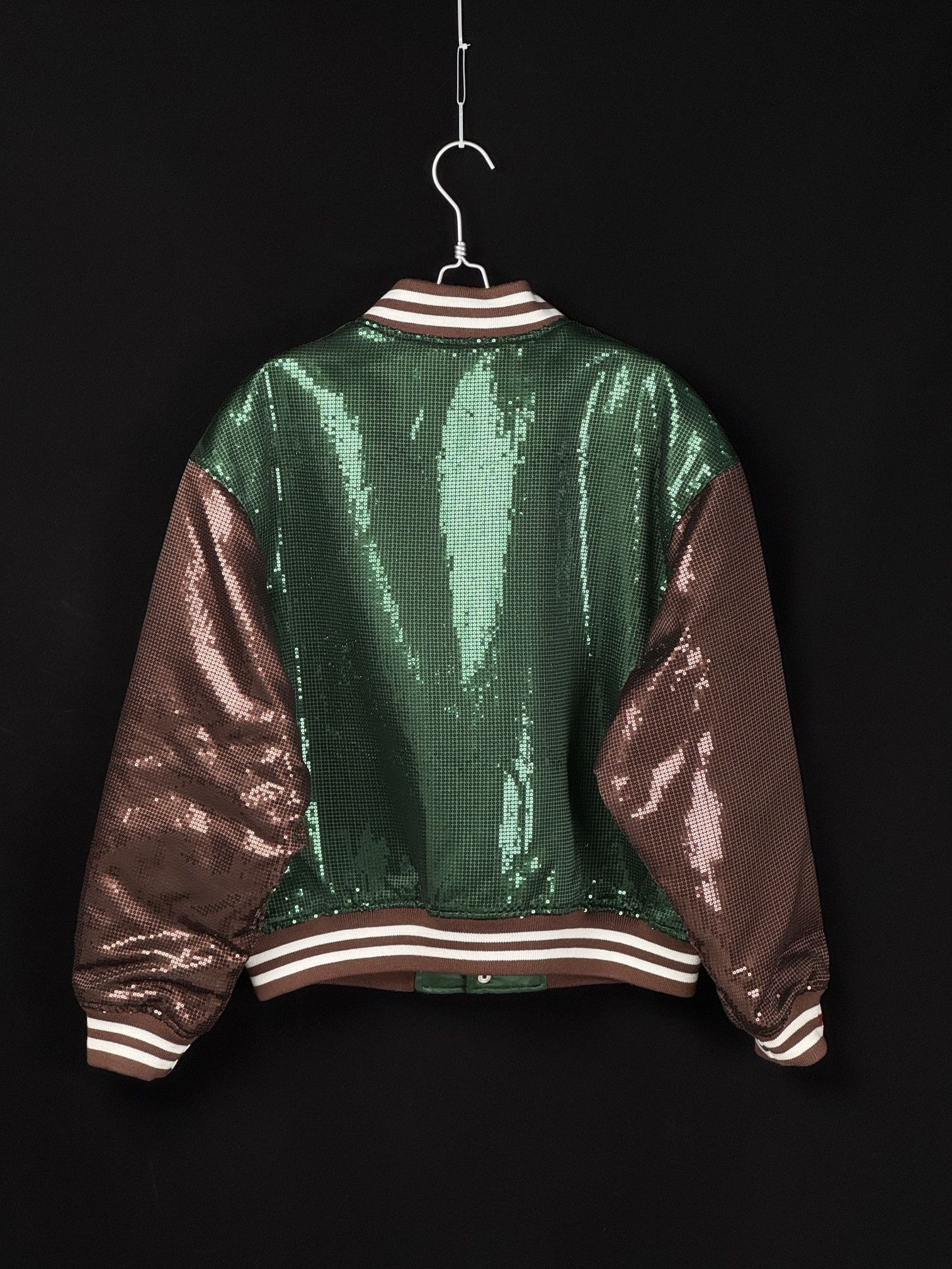Mitchell & Ness × Supreme Supreme Mitchell & Ness Sequin Varsity Jacket Size US M / EU 48-50 / 2 - 2 Thumbnail