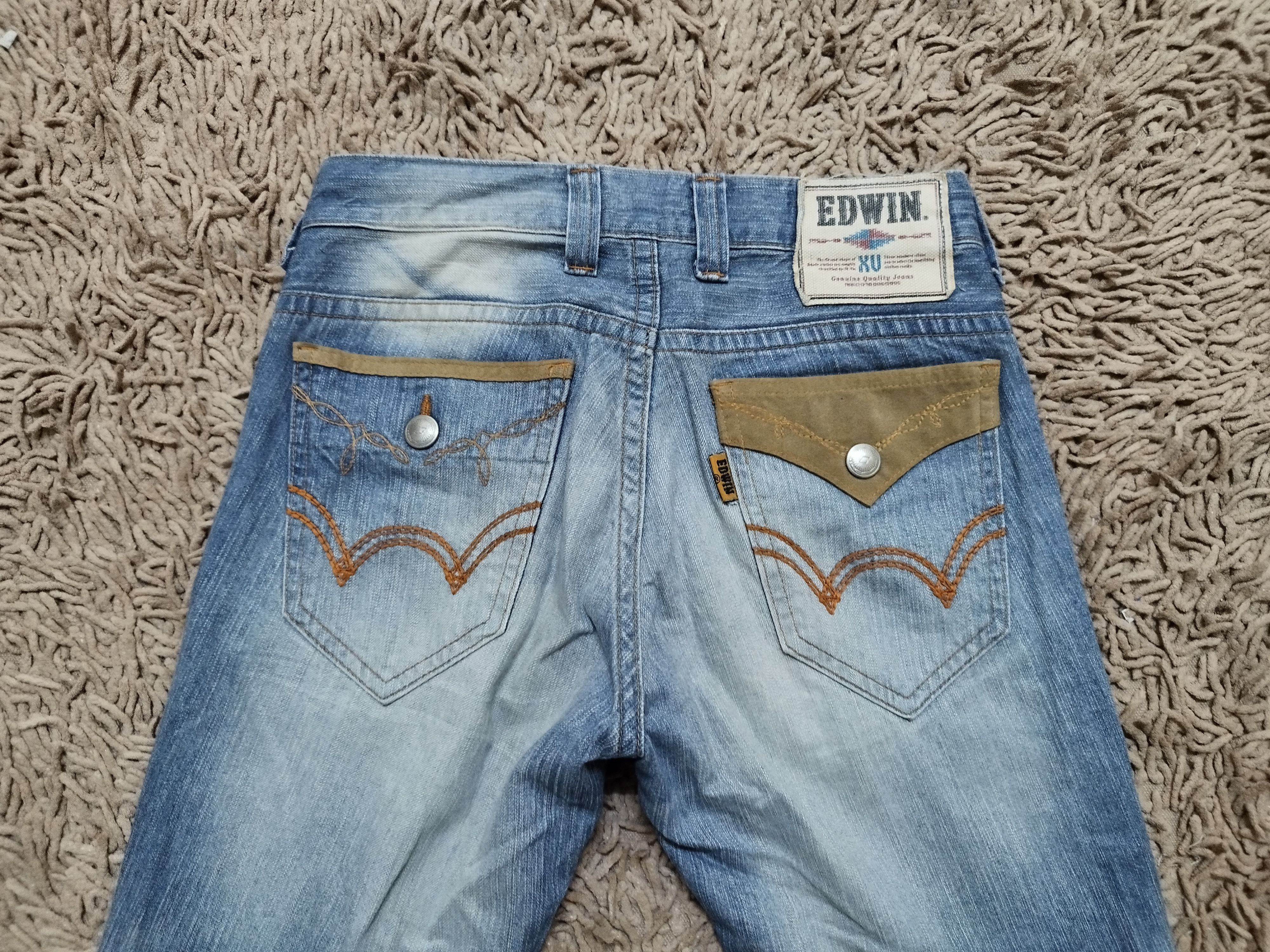 Edwin × Japanese Brand Flare Edwin blue trip pants Size US 34 / EU 50 - 9 Thumbnail
