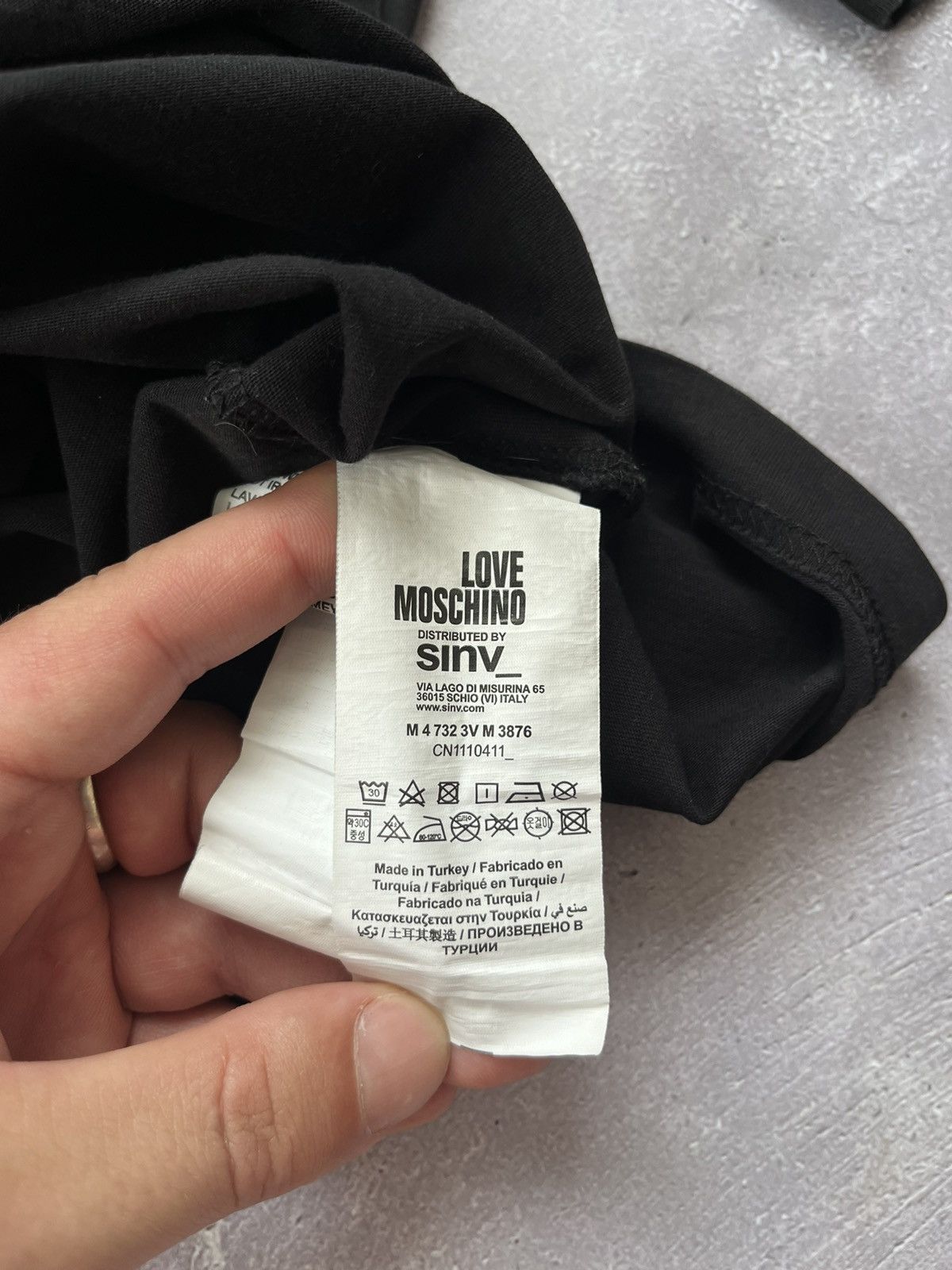 Moschino Love Moschino Logo Black T-shirt Size M Size US M / EU 48-50 / 2 - 7 Thumbnail
