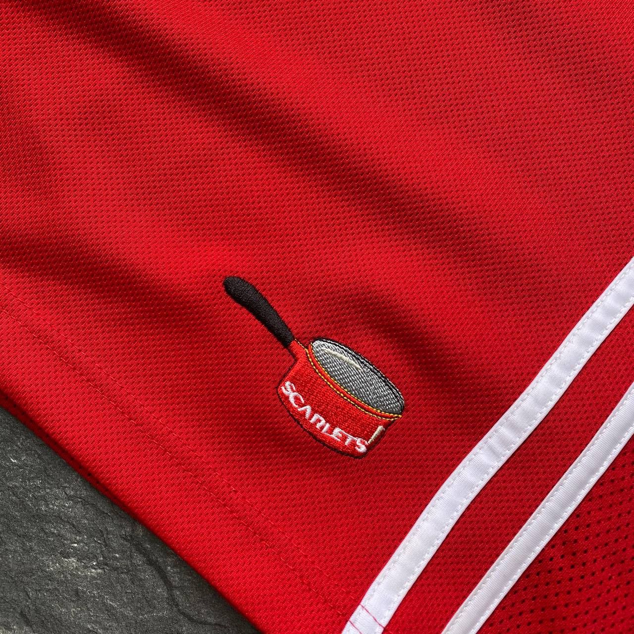 Vintage Kooga Llanelli Scarlets Home Rugby Shirt 2005-06 Size US XL / EU 56 / 4 - 5 Thumbnail