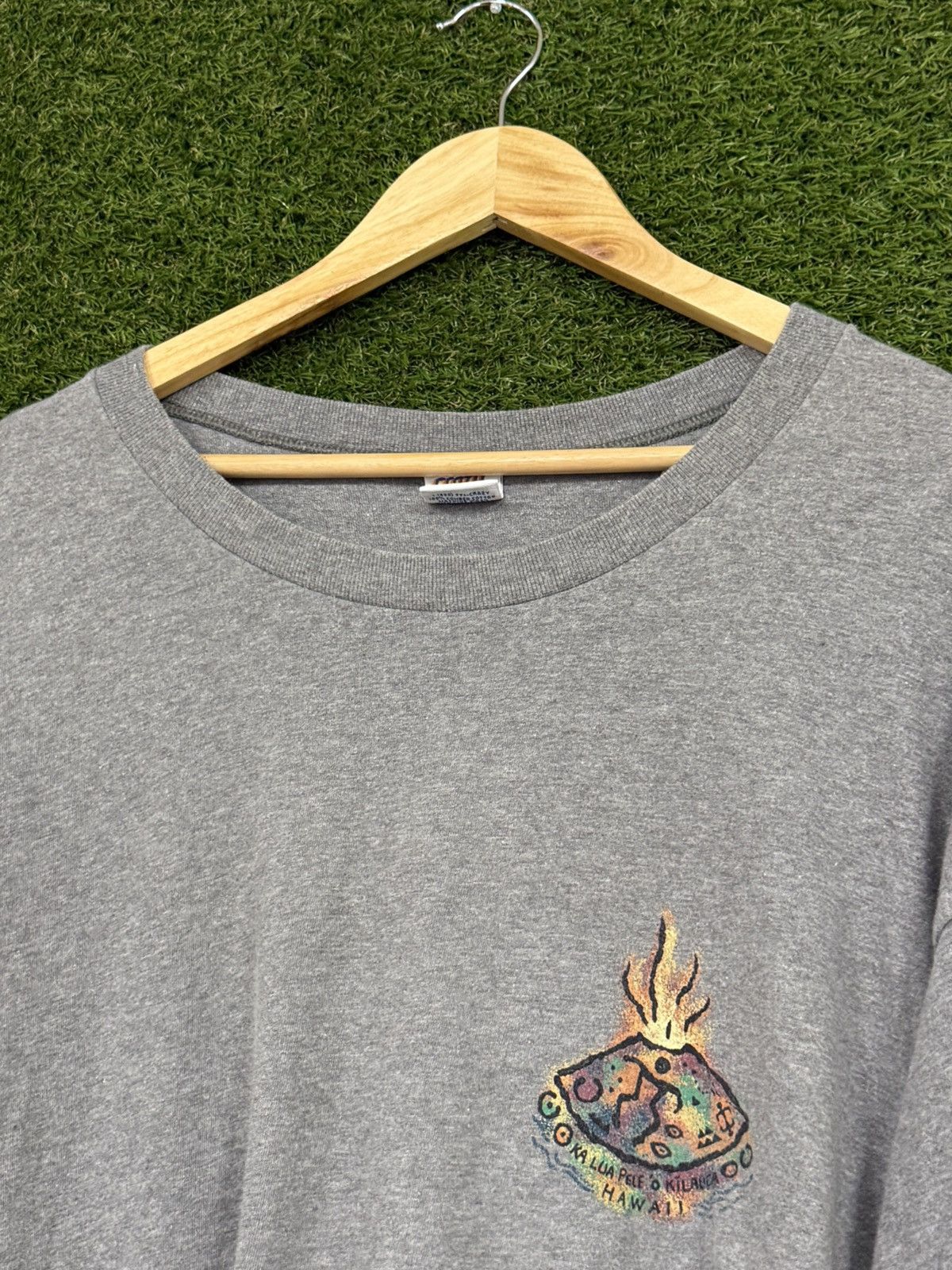 Vintage Vintage Heavyweight Tiki Tribal Fire Hawaii Tee Grey XXL 2XL Size US XXL / EU 58 / 5 - 4 Thumbnail
