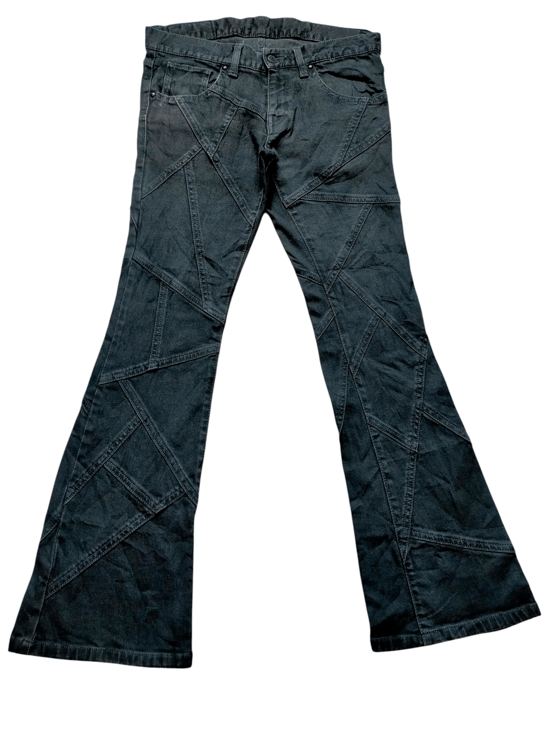Tornado Mart Tornado Mart Flare Jeans Black Boot cut Denim Size US 32 / EU 48 - 3 Thumbnail