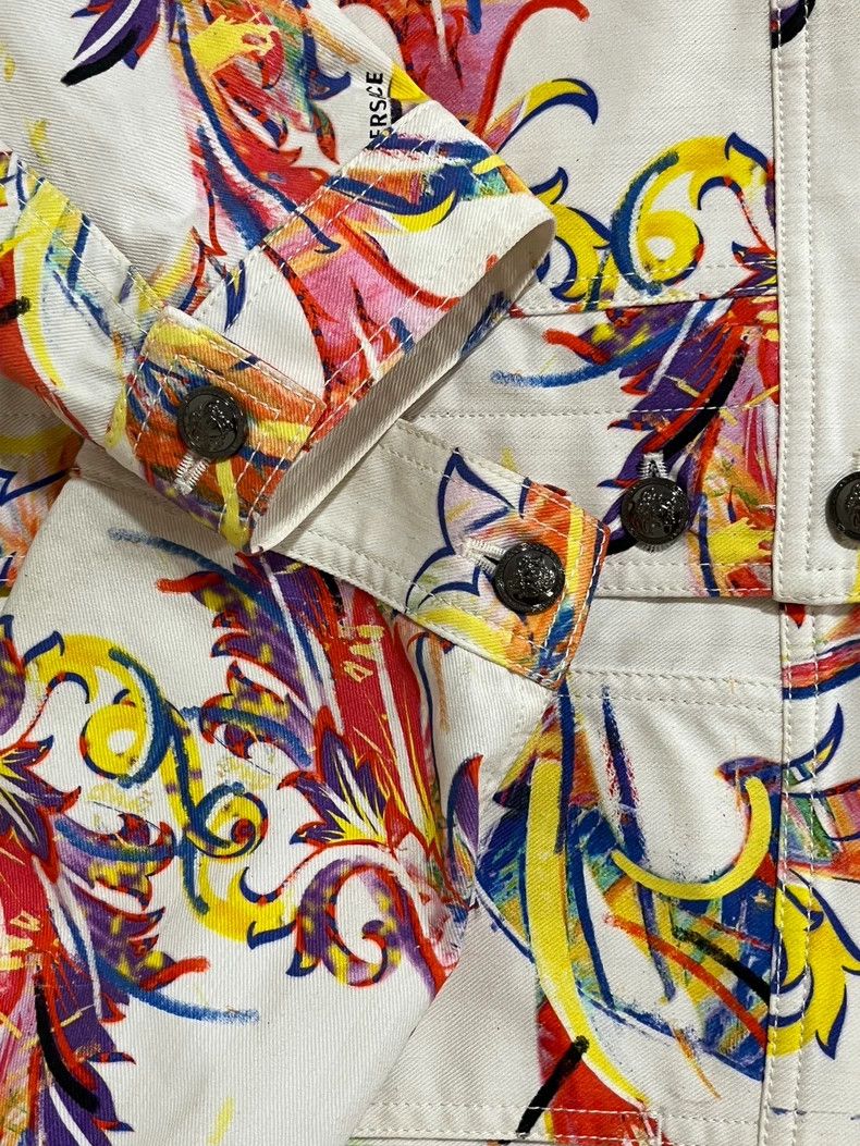 Versace Versace Graffiti limited edition denim jacket jacket Size US L / EU 52-54 / 3 - 5 Thumbnail
