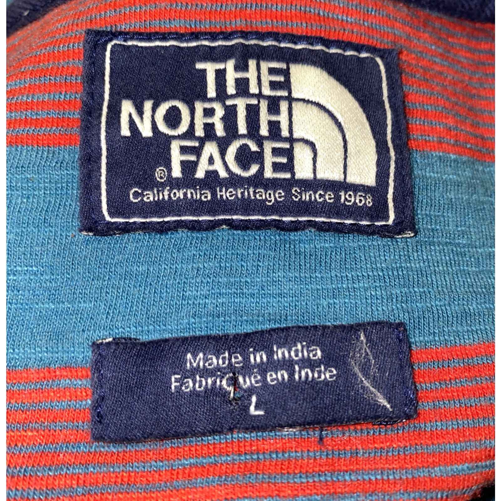 The North Face The North Face Polo Shirt Golf Short Sleeve Mens Size L Red/Blue Striped Polo Shirt - Men’s Regular Fit Size US L / EU 52-54 / 3 - 5 Thumbnail