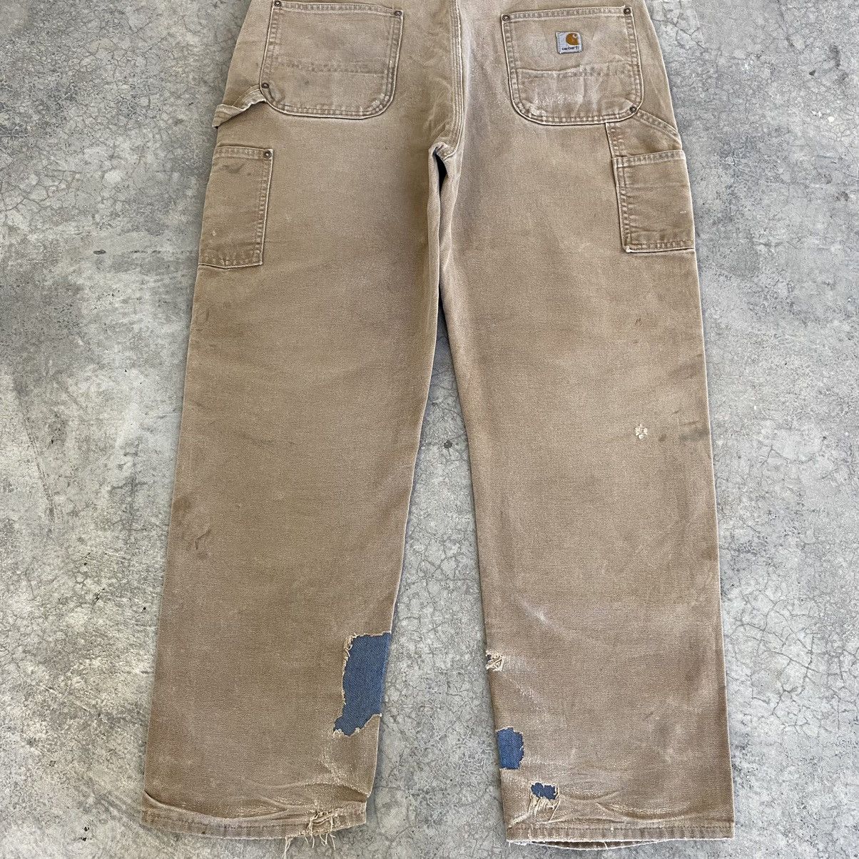 Carhartt VTG Carhartt Double Knee Faded Dirty Carpenter Pants Size US 38 / EU 54 - 19 Thumbnail