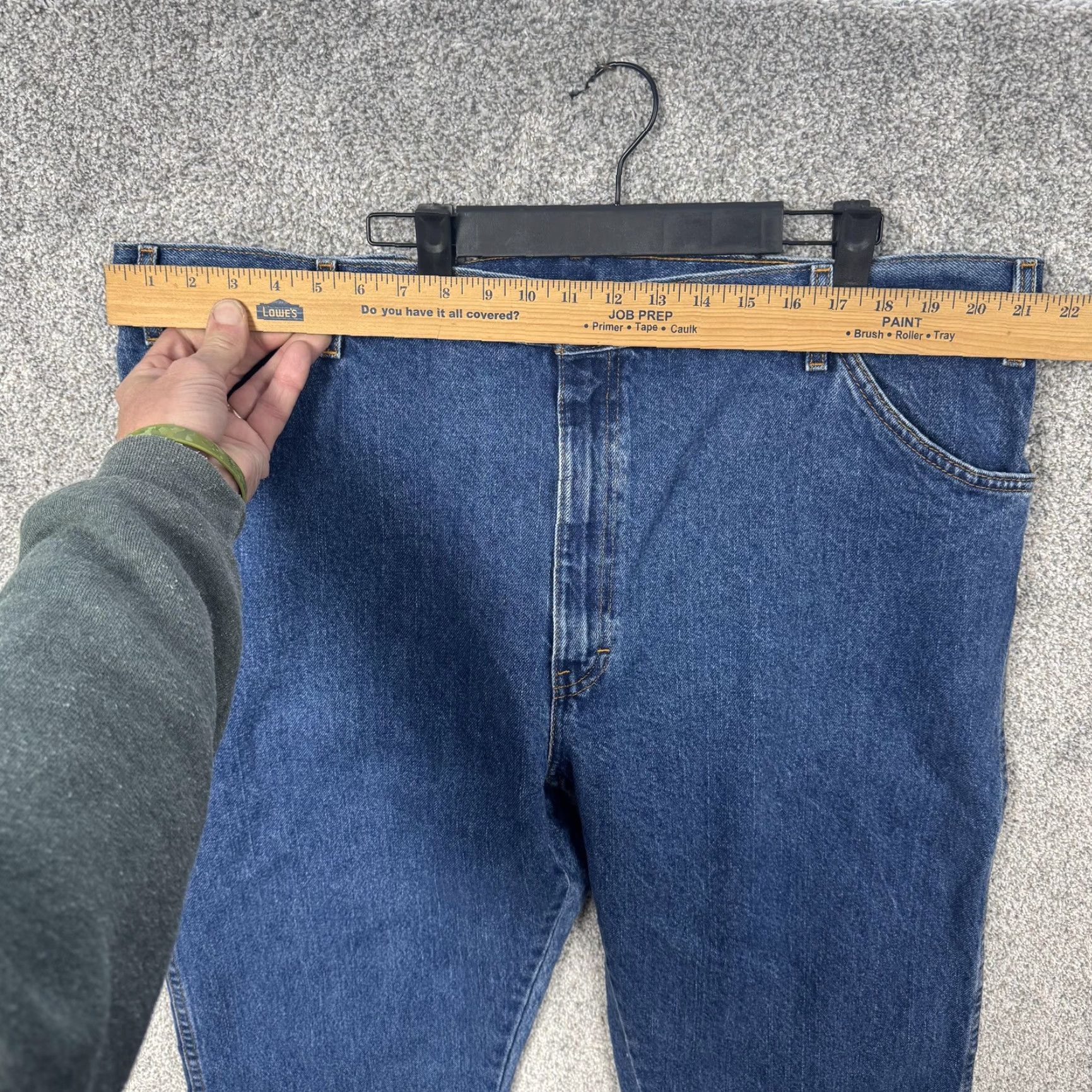 Dickies Dickies Jeans Mens 43x29 Blue High Rise Straight Leg Denim Workwear Classic Size US 42 / EU 58 - 2 Thumbnail