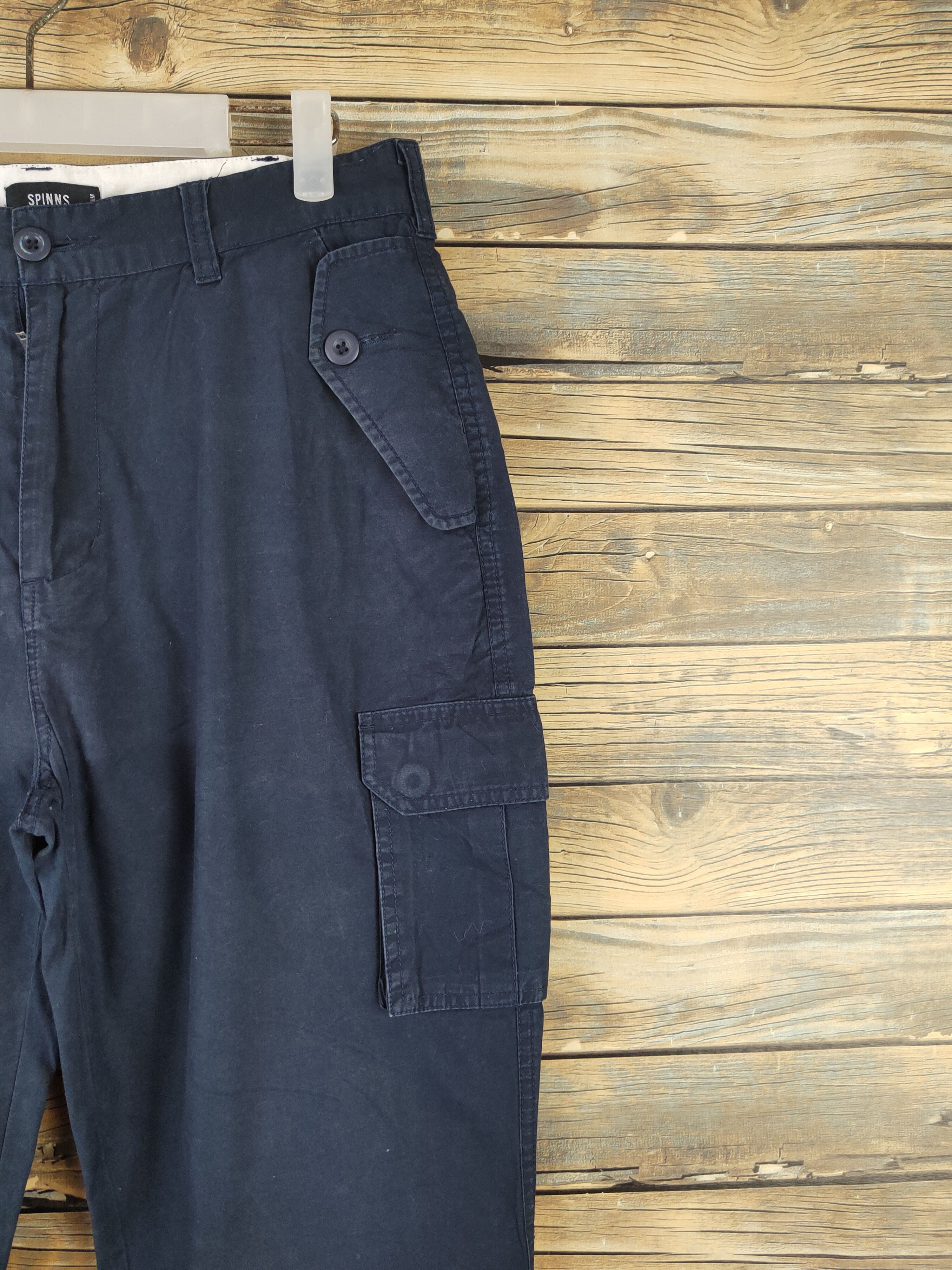 Japanese Brand DLL Spinns Navy Multipocket Tactical Cargo Pants #514 Size US 30 / EU 46 - 5 Thumbnail