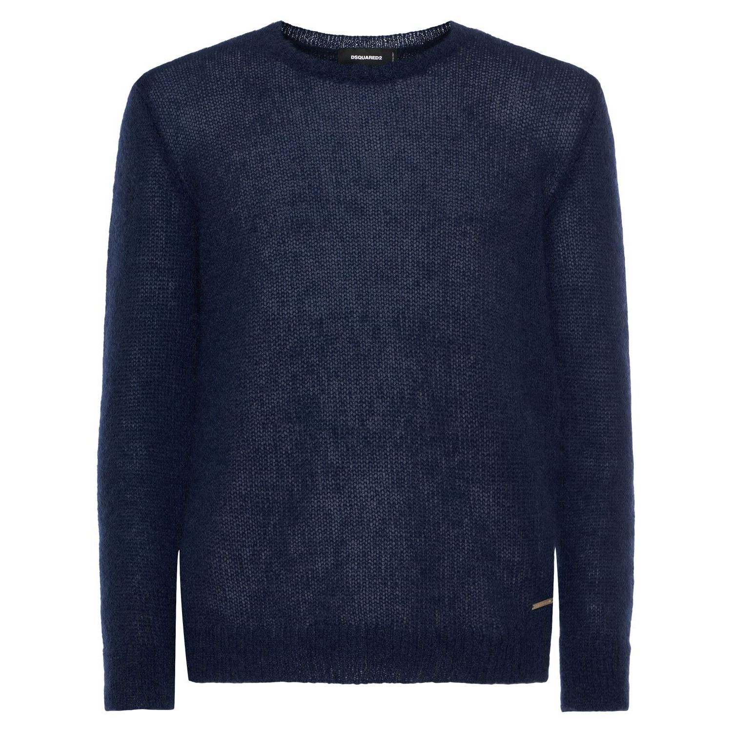 Dsquared2 DSQUARED2 Navy Mohair Sweater New & Authentic (Men's size:M; Size US M / EU 48-50 / 2 - 1 Thumbnail