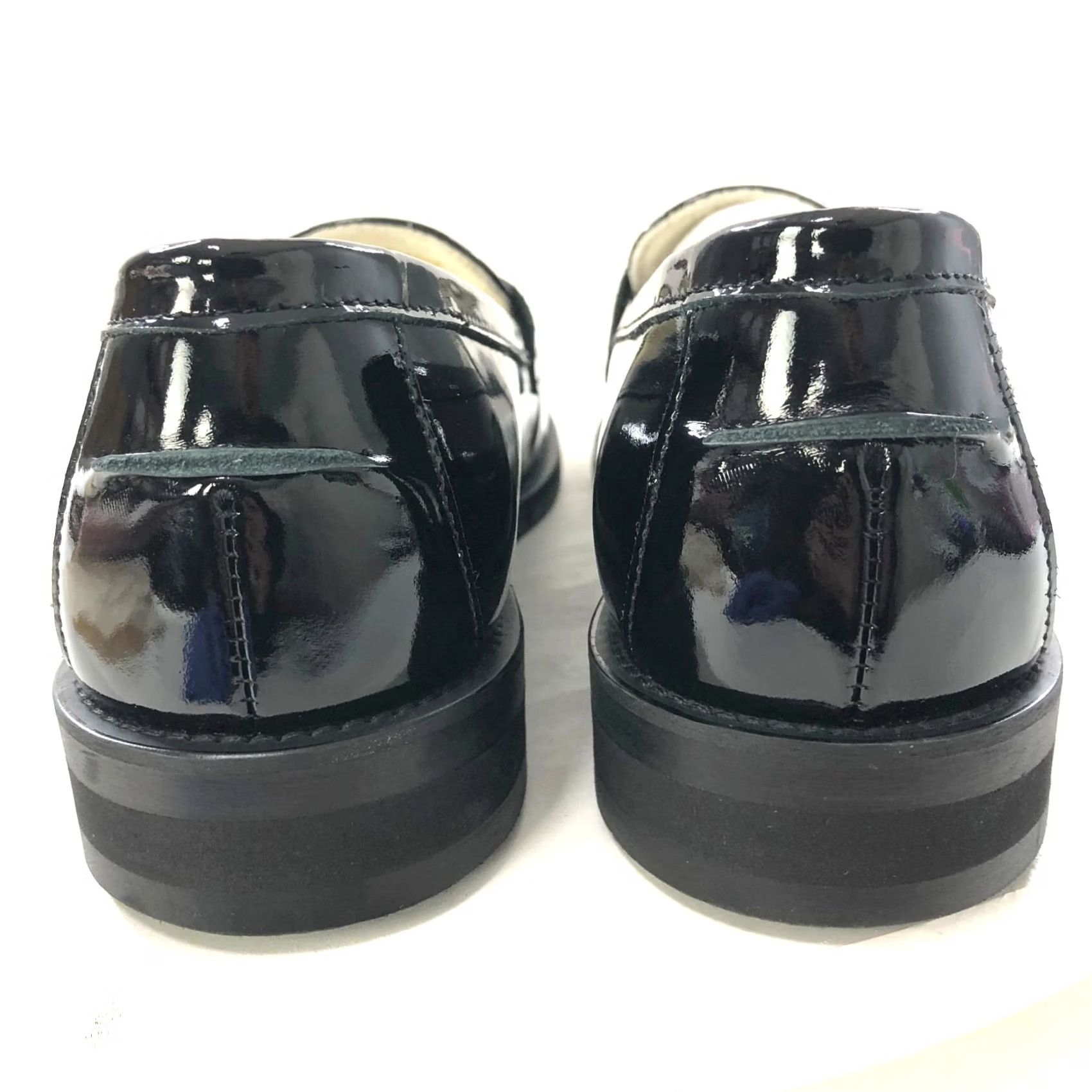 Vintage Duke + Dexter Penny Loafer US 7 EUR 38 Patent Leather Black Box MINT HRJ Size US 7 / IT 37 - 5 Thumbnail